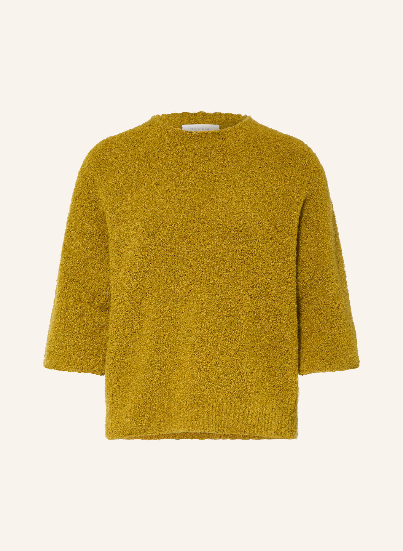 Rich & Royal Pullover mit 3/4-Arm: GRÜN