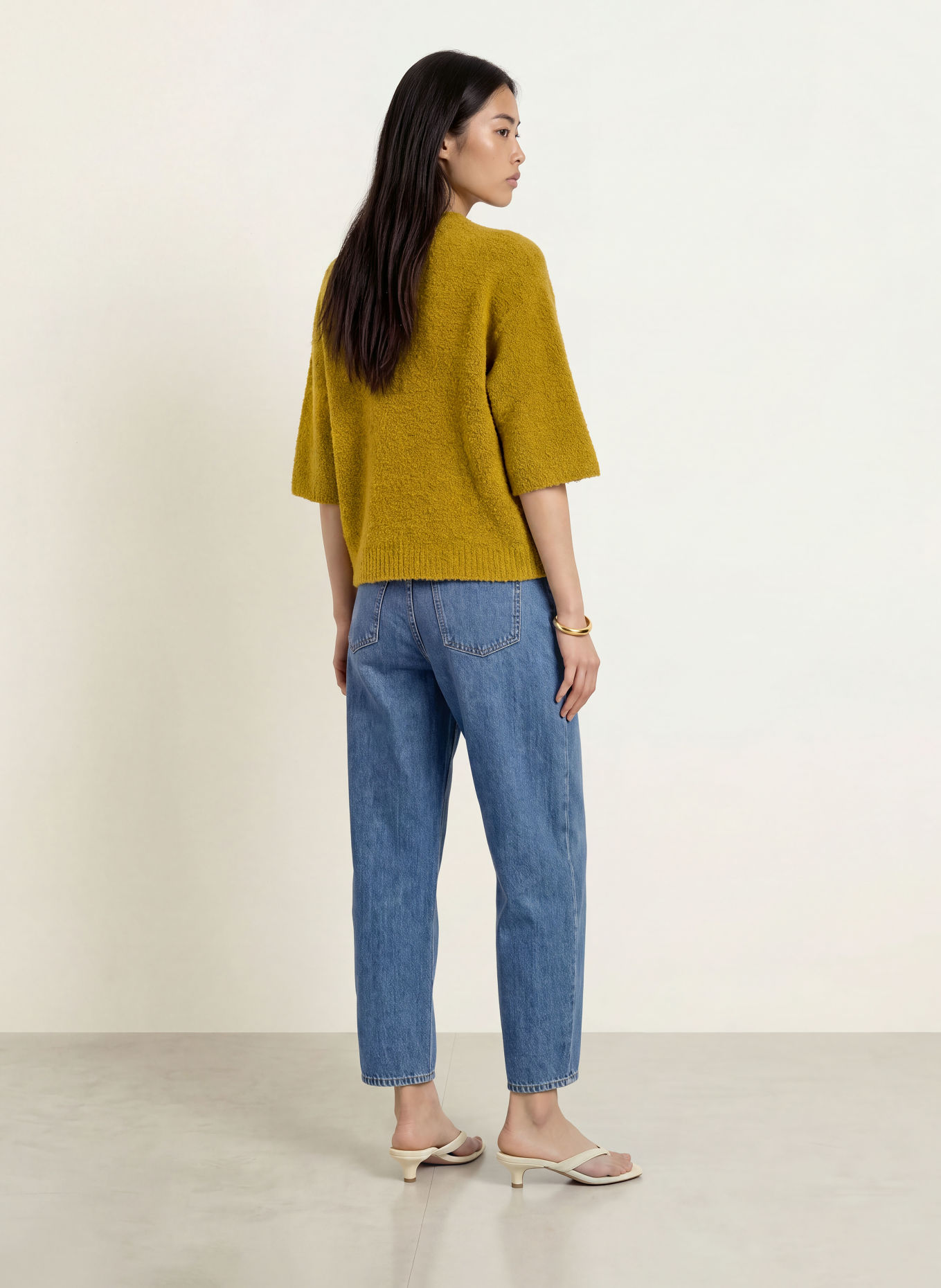 Rich & Royal Pullover mit 3/4-Arm: GRÜN