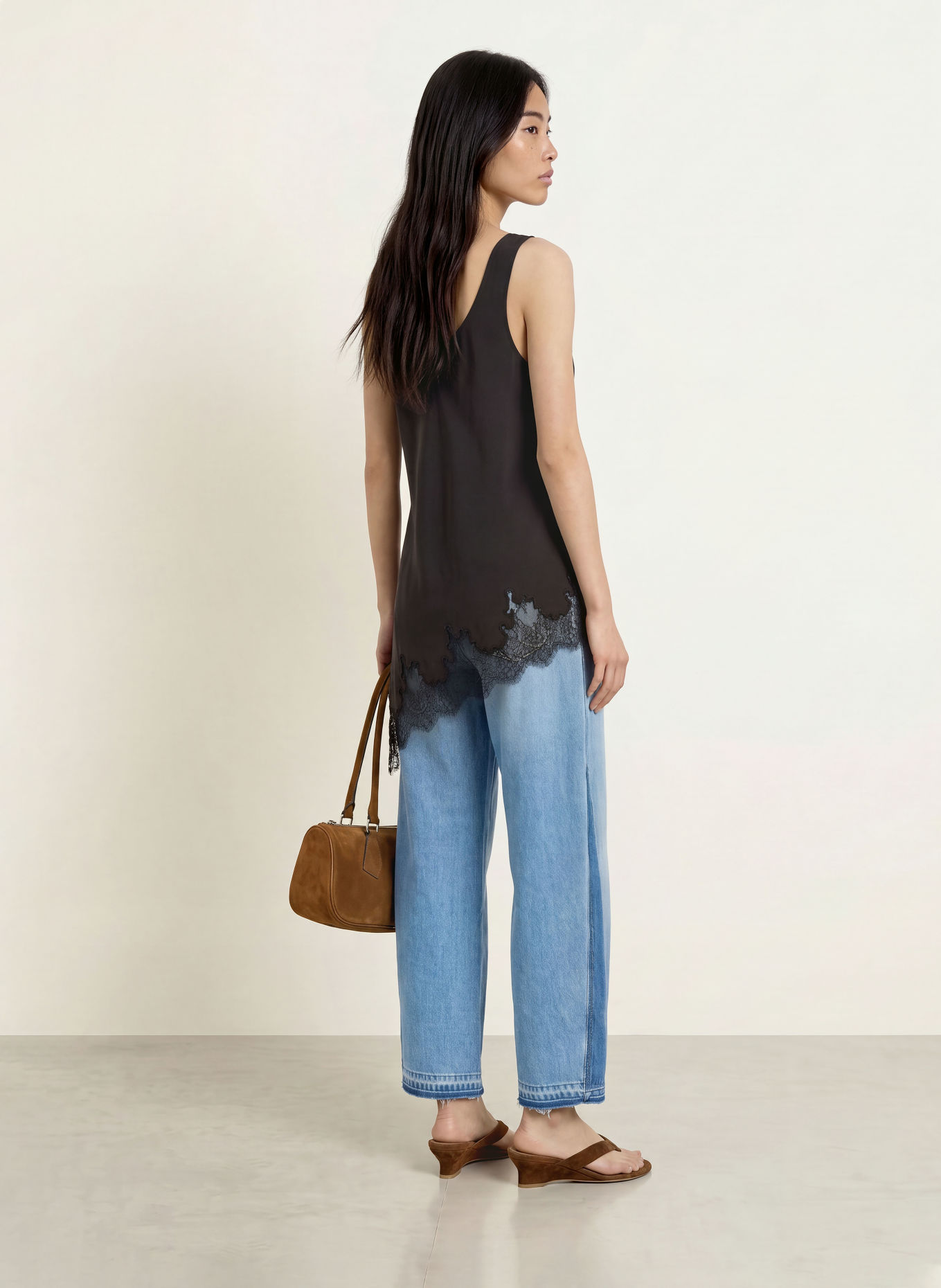 MSCH COPENHAGEN Top MSCHVICTORIA THEA mit Spitze: SCHWARZ
