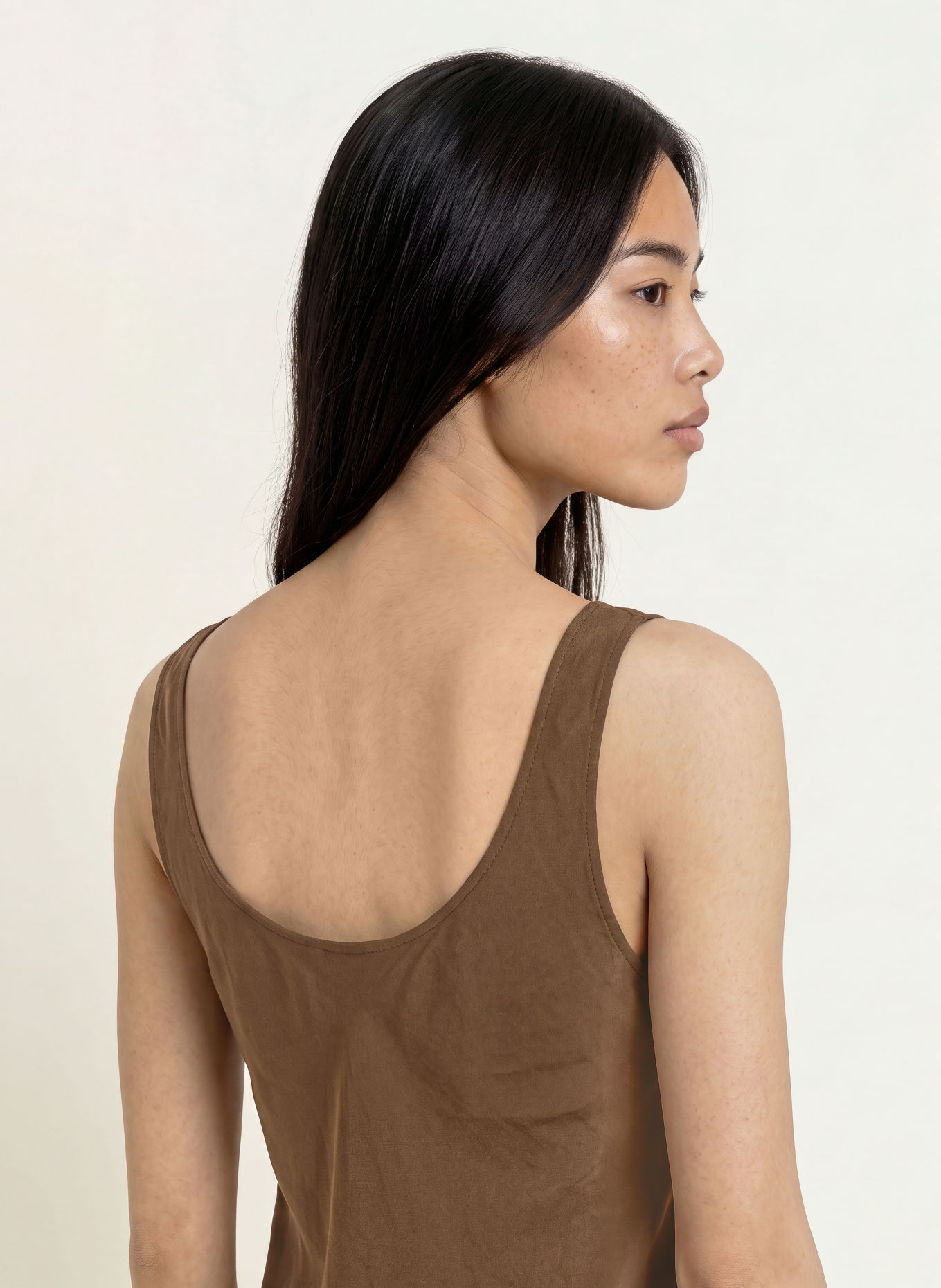 MSCH COPENHAGEN Top MSCHVICTORIA THEA mit Spitze: DUNKELBRAUN