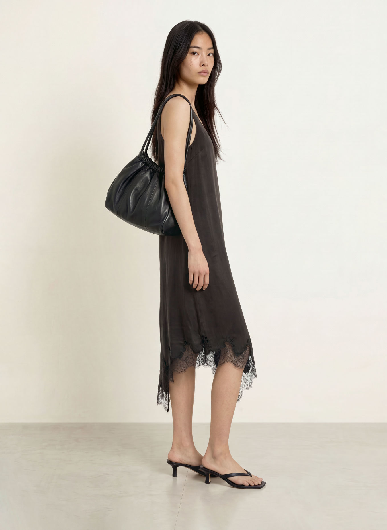 MSCH COPENHAGEN Kleid MSCHVICTORIA THEA mit Spitze: SCHWARZ