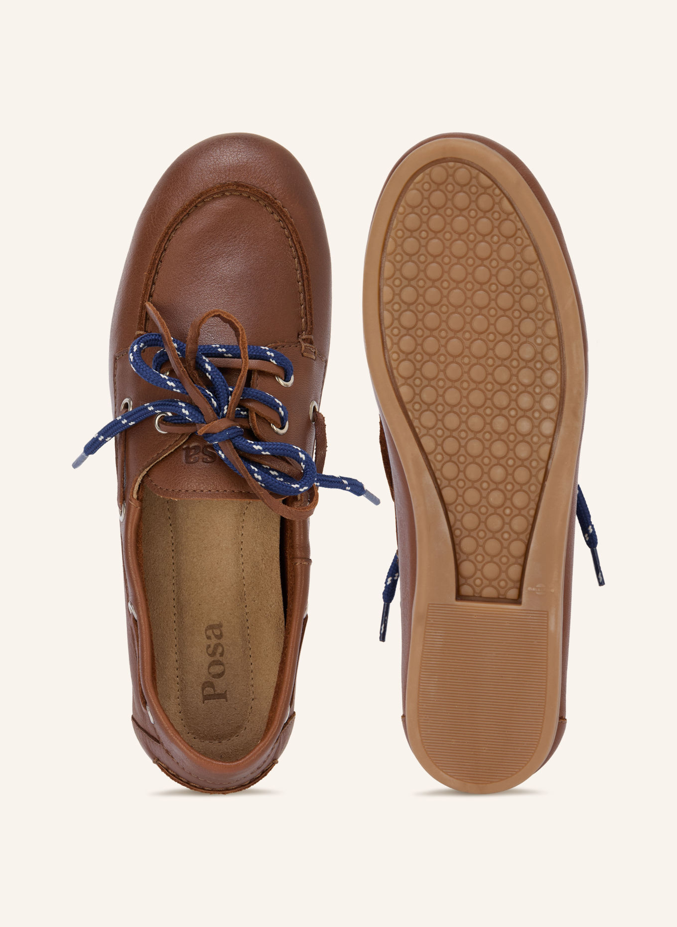 Posa Bootsschuhe: BRAUN / SILBER