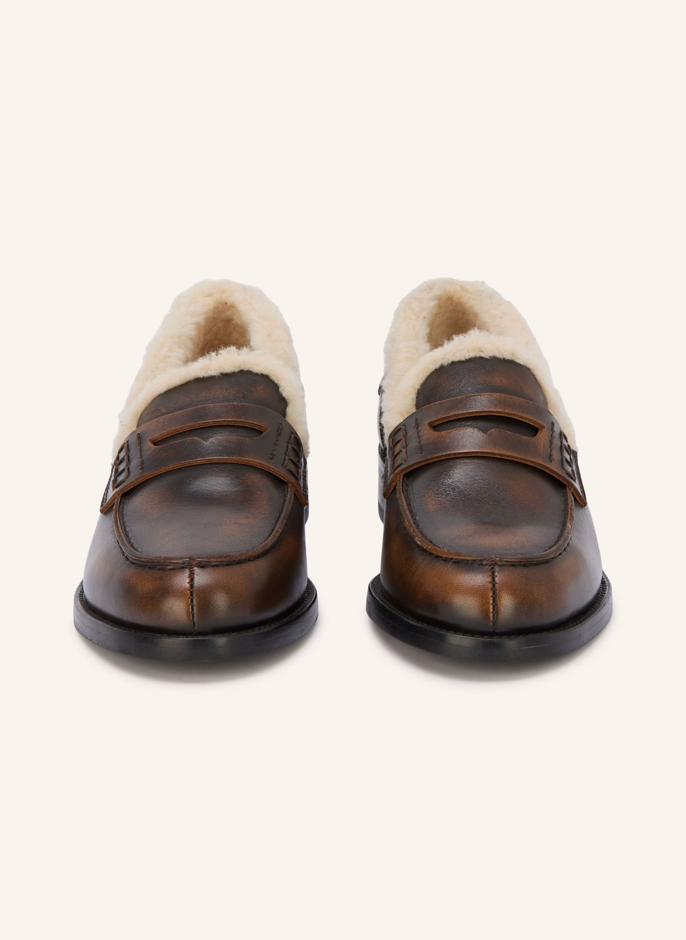 Posa Loafers à barrette: MARRON FONCÉ