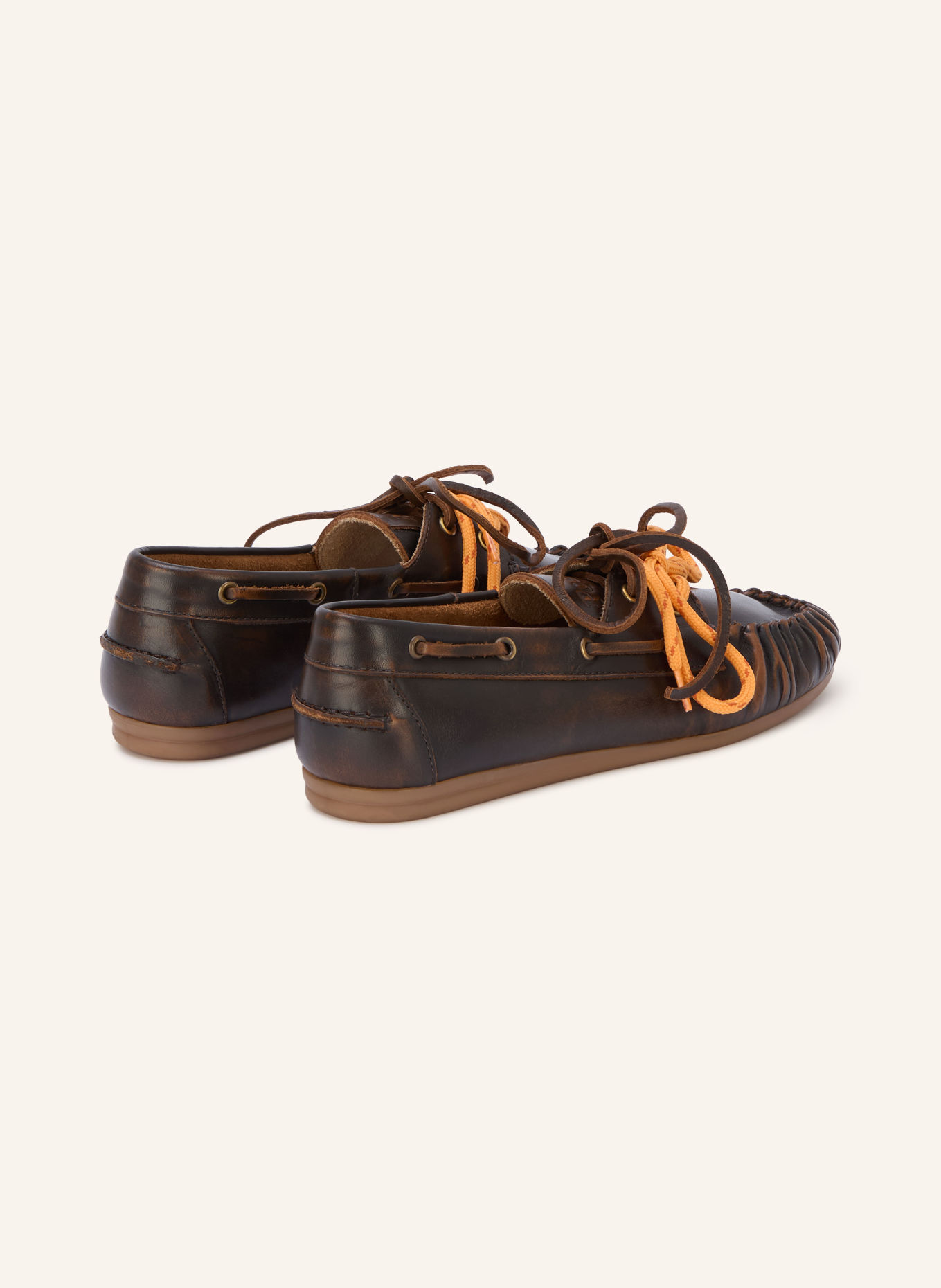 Posa Bootsschuhe: DUNKELBRAUN / GOLD