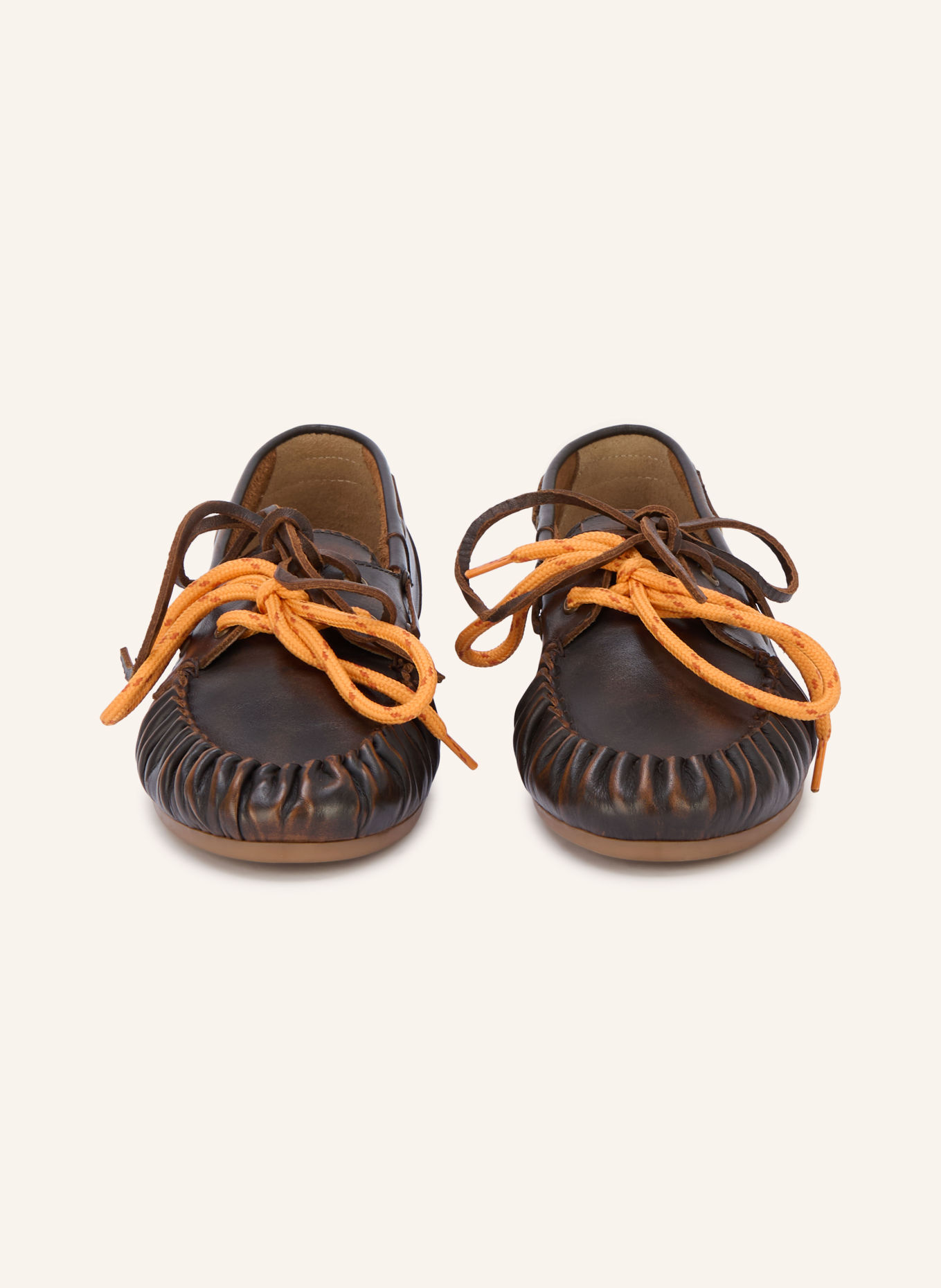 Posa Bootsschuhe: DUNKELBRAUN / GOLD