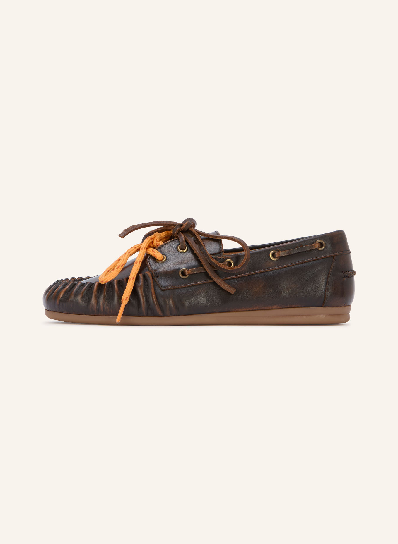 Posa Bootsschuhe: DUNKELBRAUN / GOLD