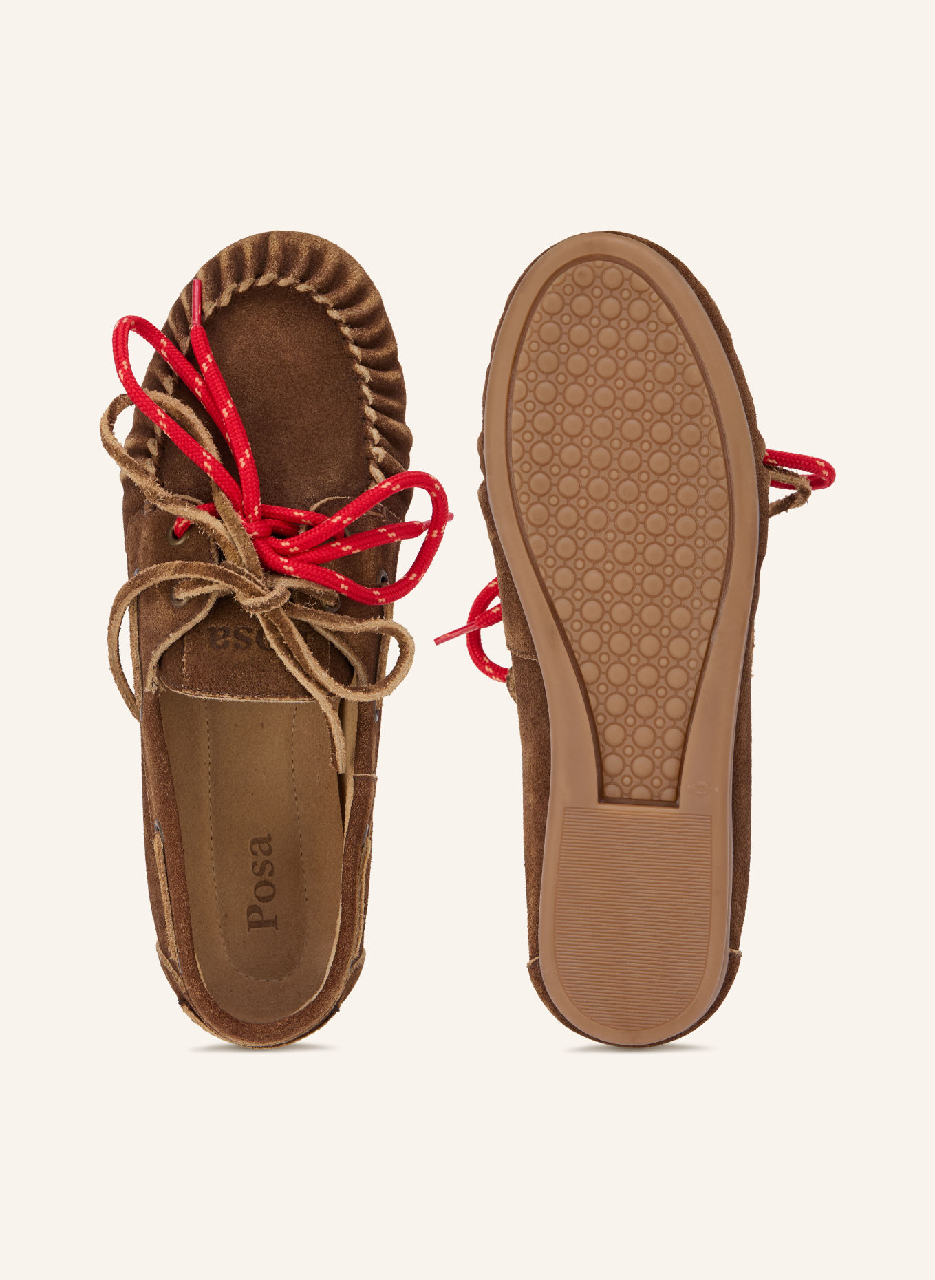 Posa Bootsschuhe: DUNKELBRAUN / GOLD