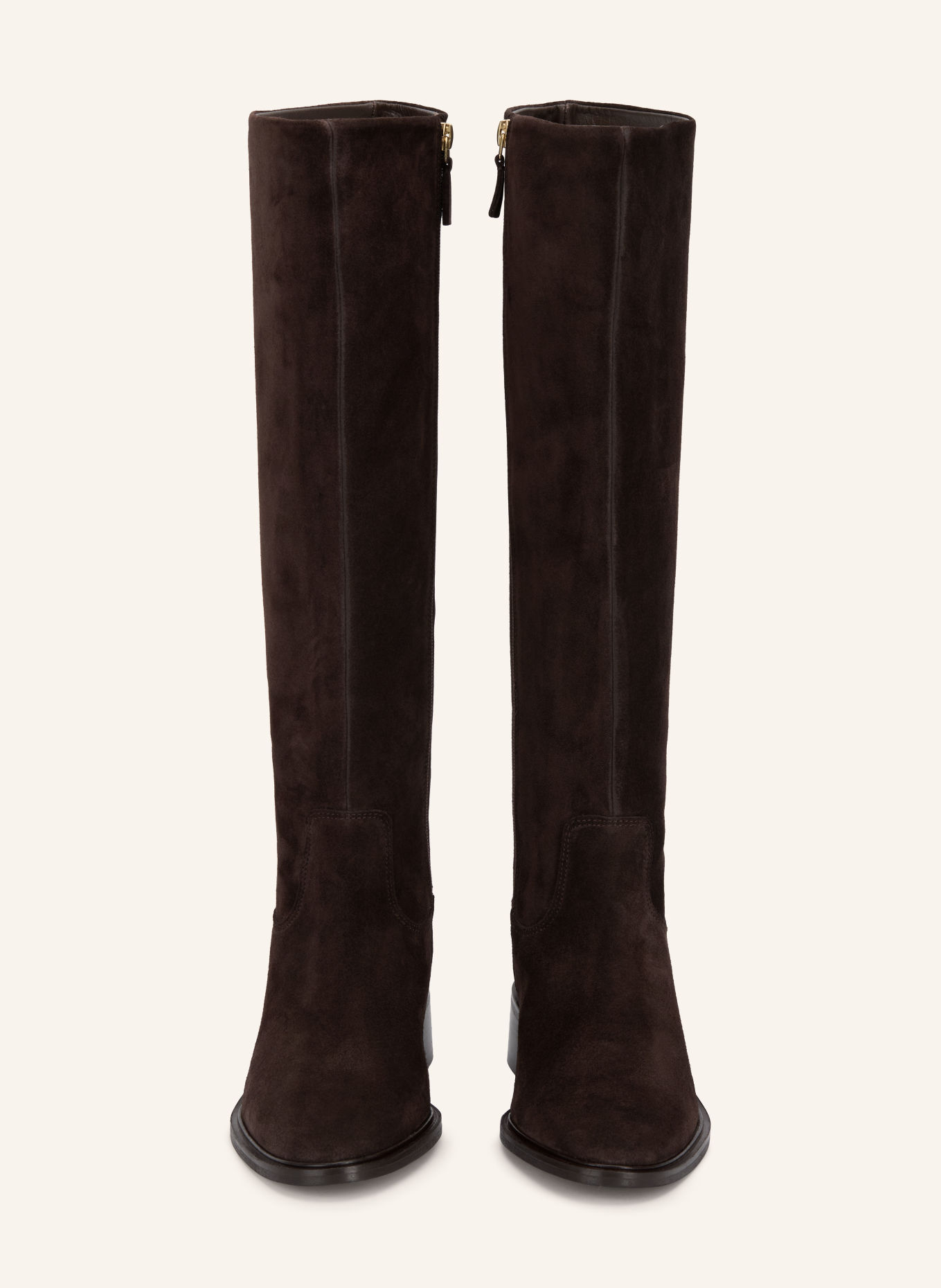 MRS & HUGS Stiefel: DUNKELBRAUN / GOLD
