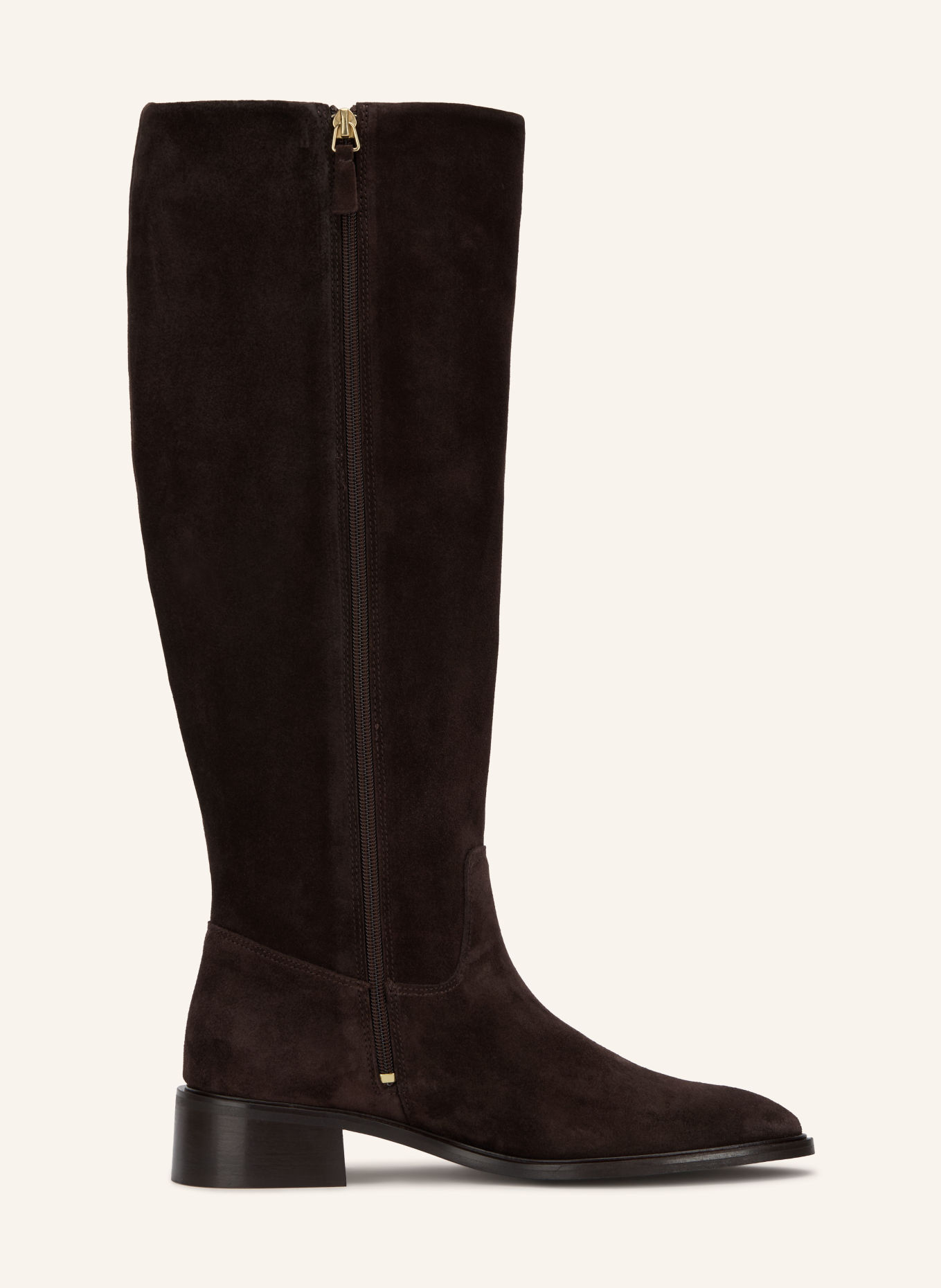 MRS & HUGS Stiefel: DUNKELBRAUN / GOLD