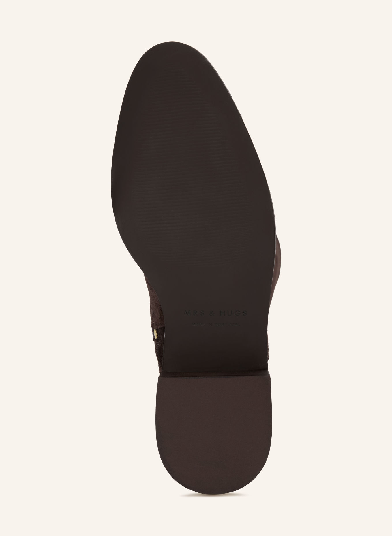 MRS & HUGS Stiefel: DUNKELBRAUN / GOLD
