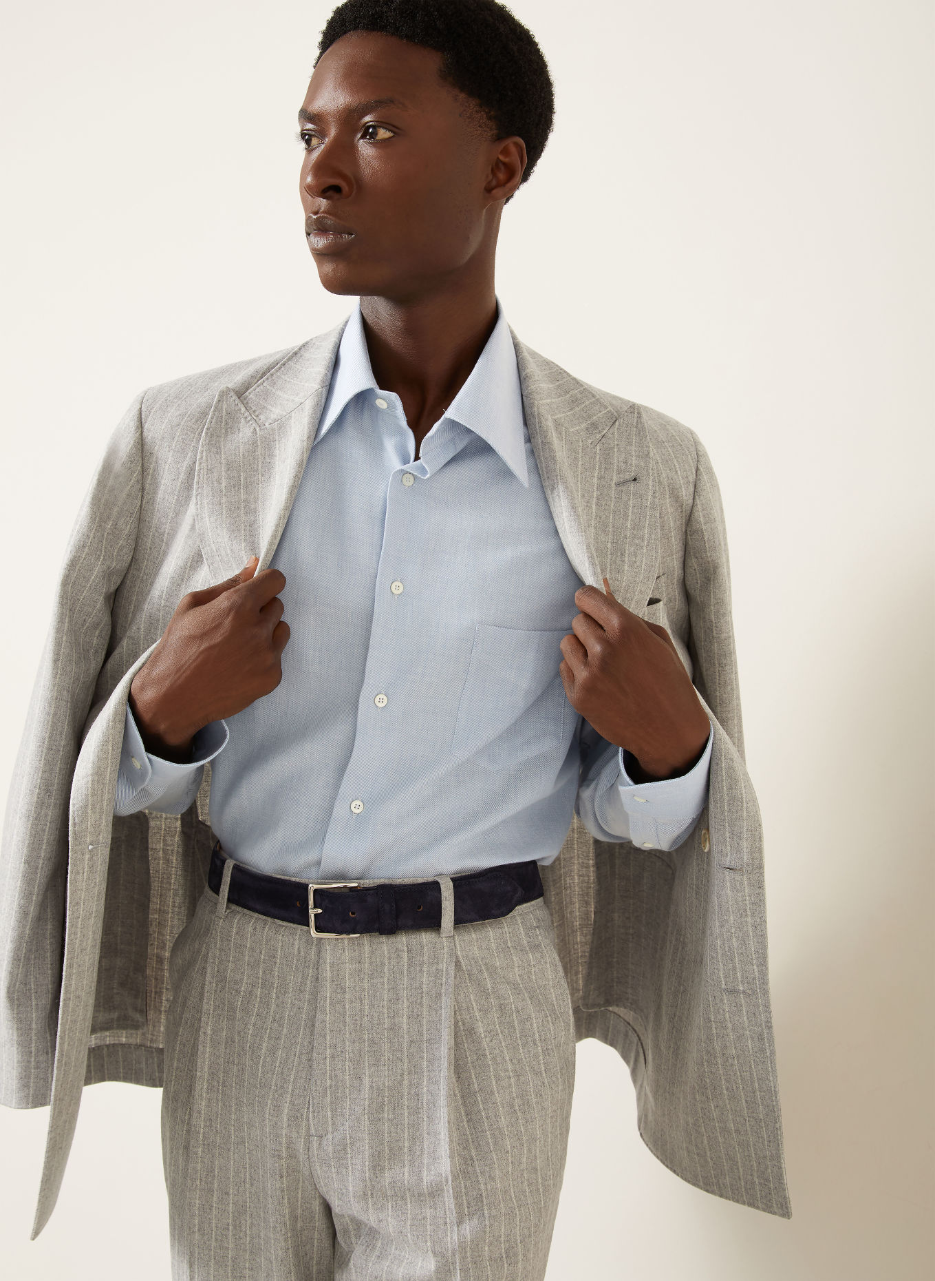 BRUNELLO CUCINELLI Košile Comfort Fit: TMAVĚ MODRÁ