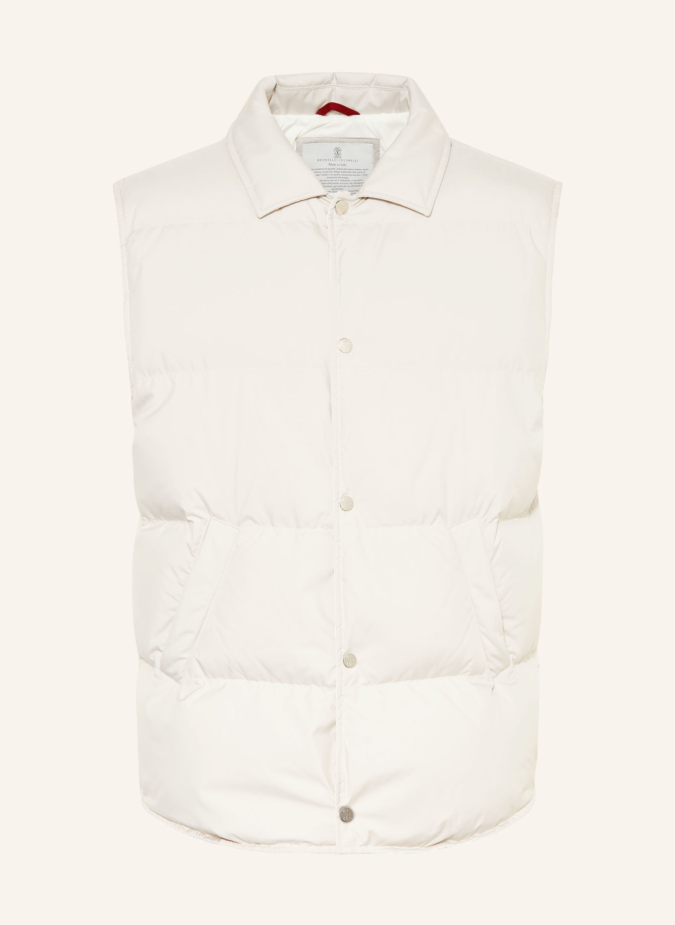 BRUNELLO CUCINELLI Daunenweste: CREME