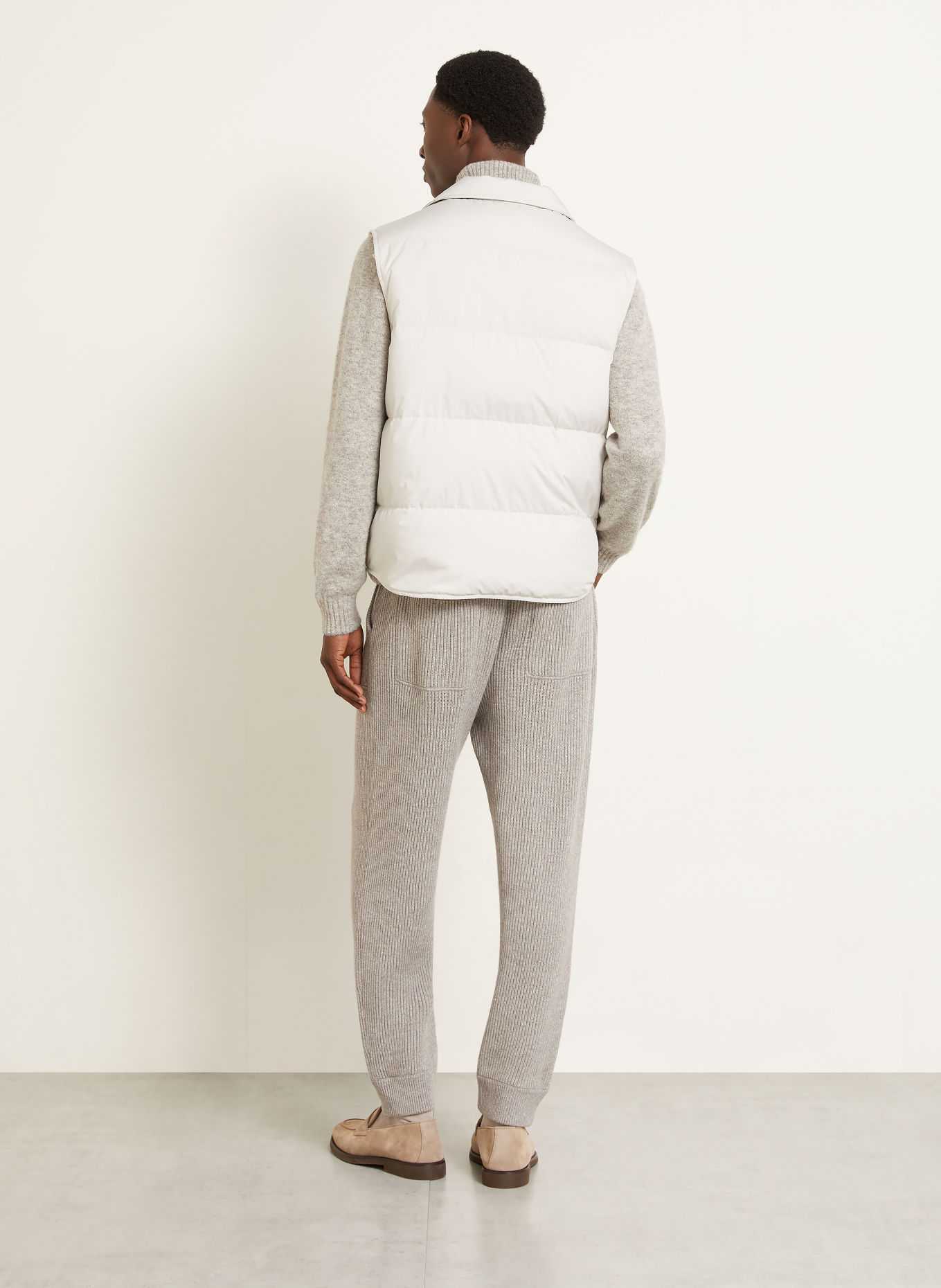 BRUNELLO CUCINELLI Daunenweste: CREME
