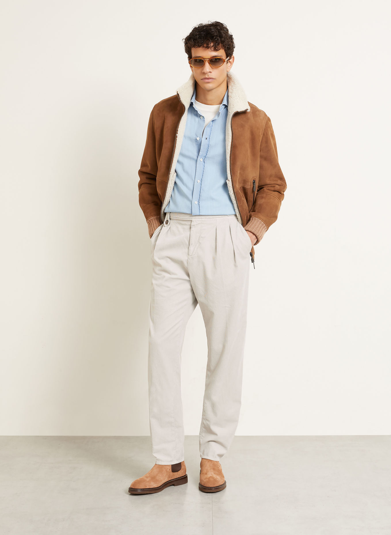 BRUNELLO CUCINELLI Cordhose Extra Slim Fit: BEIGE