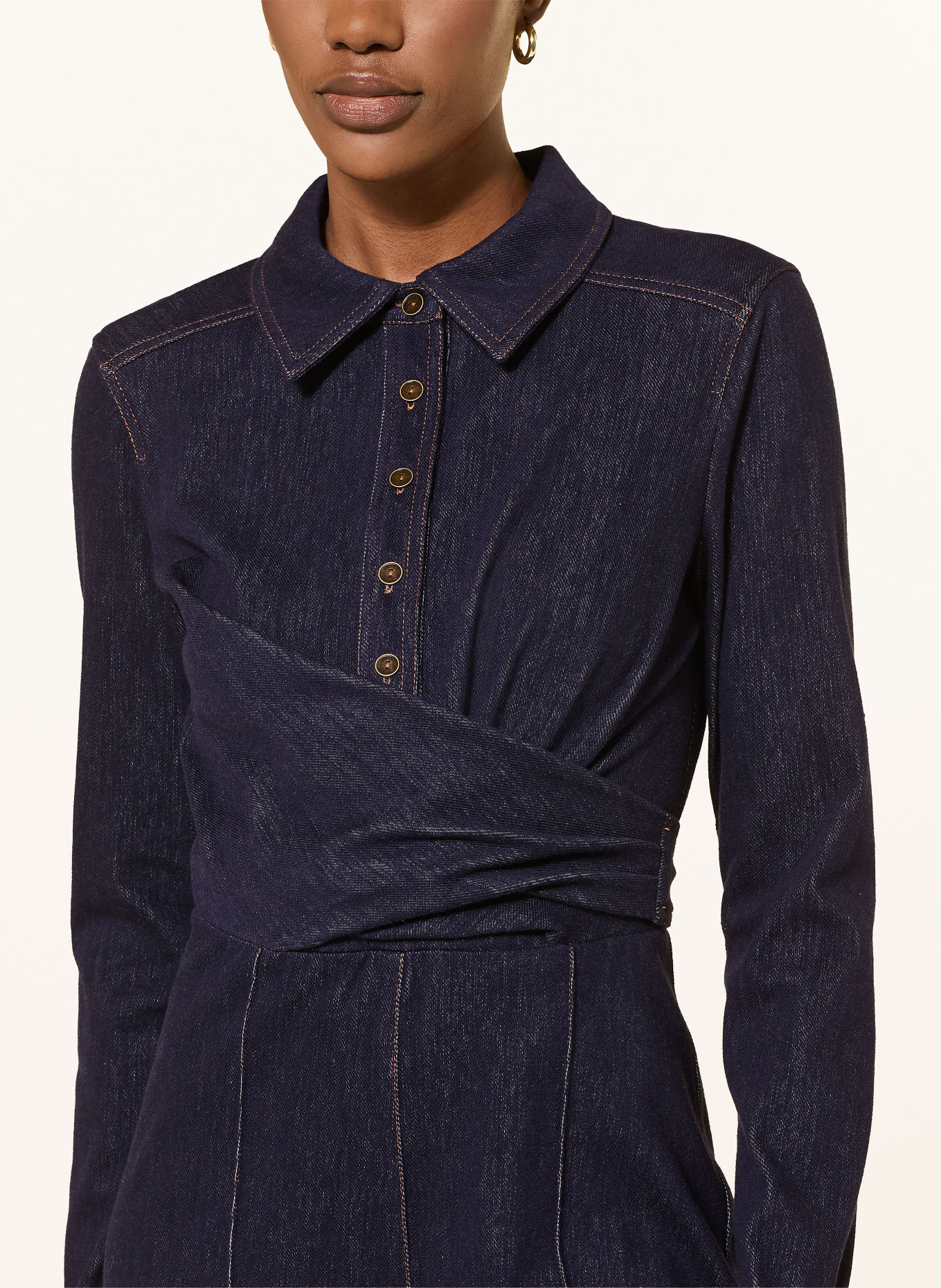 DIANE VON FURSTENBERG MICHELE Jeans Jumpsuit: DARK BLUE