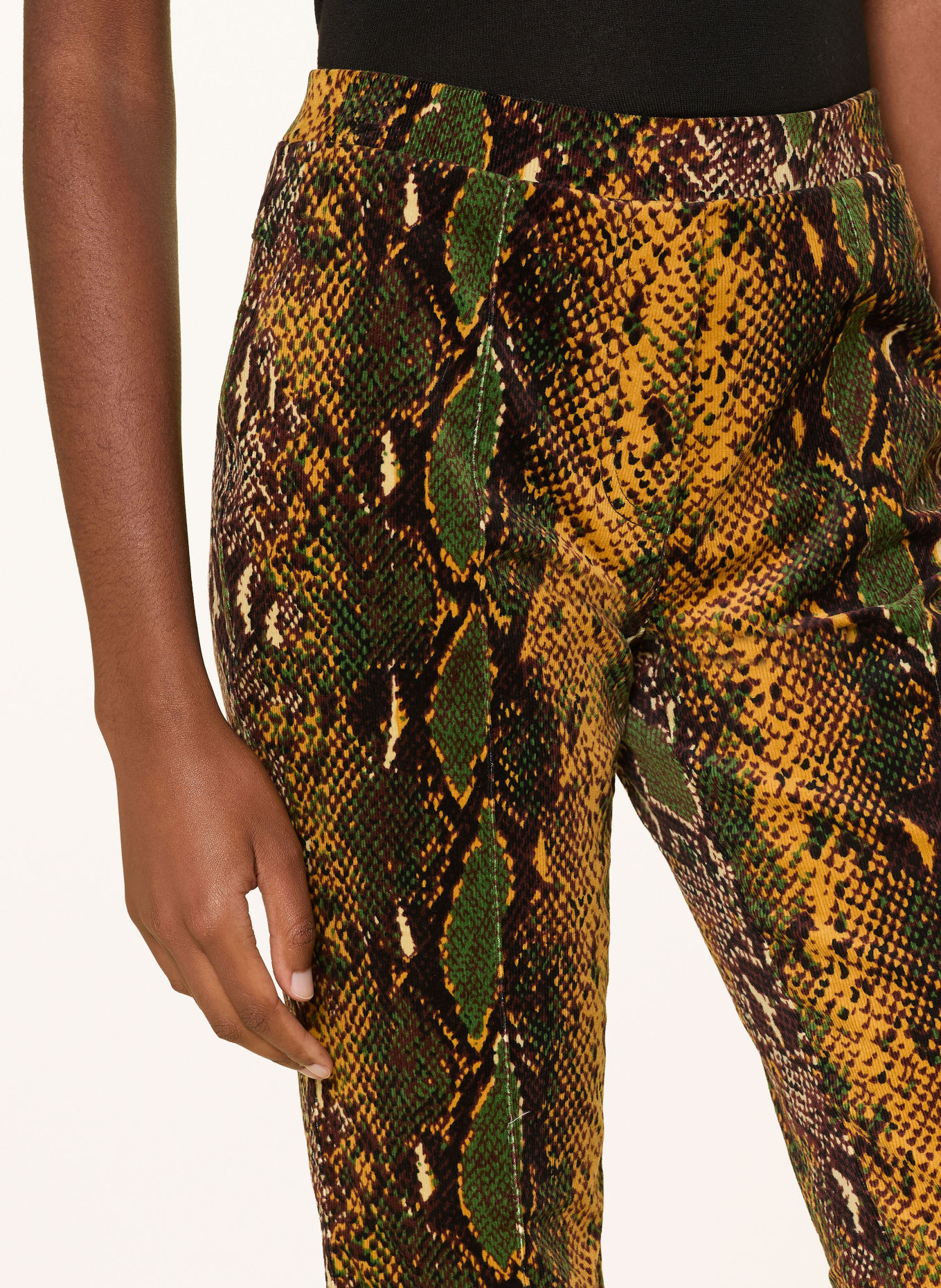 DIANE VON FURSTENBERG Cordbroek ELISE: SEMCY SERPENTE MINI CARAW