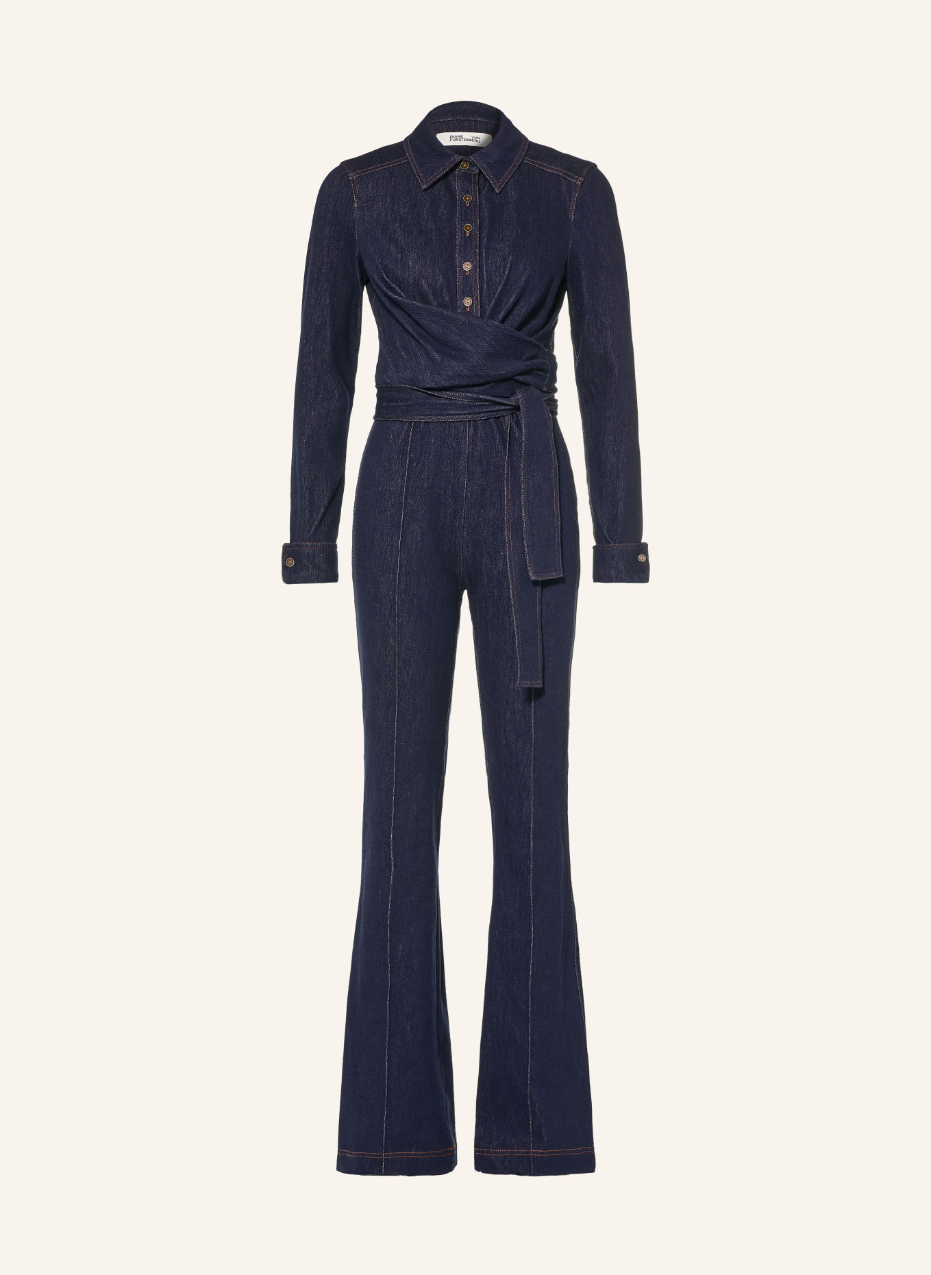 DIANE VON FURSTENBERG Jeans-Jumpsuit MICHELE: DONKERBLAUW