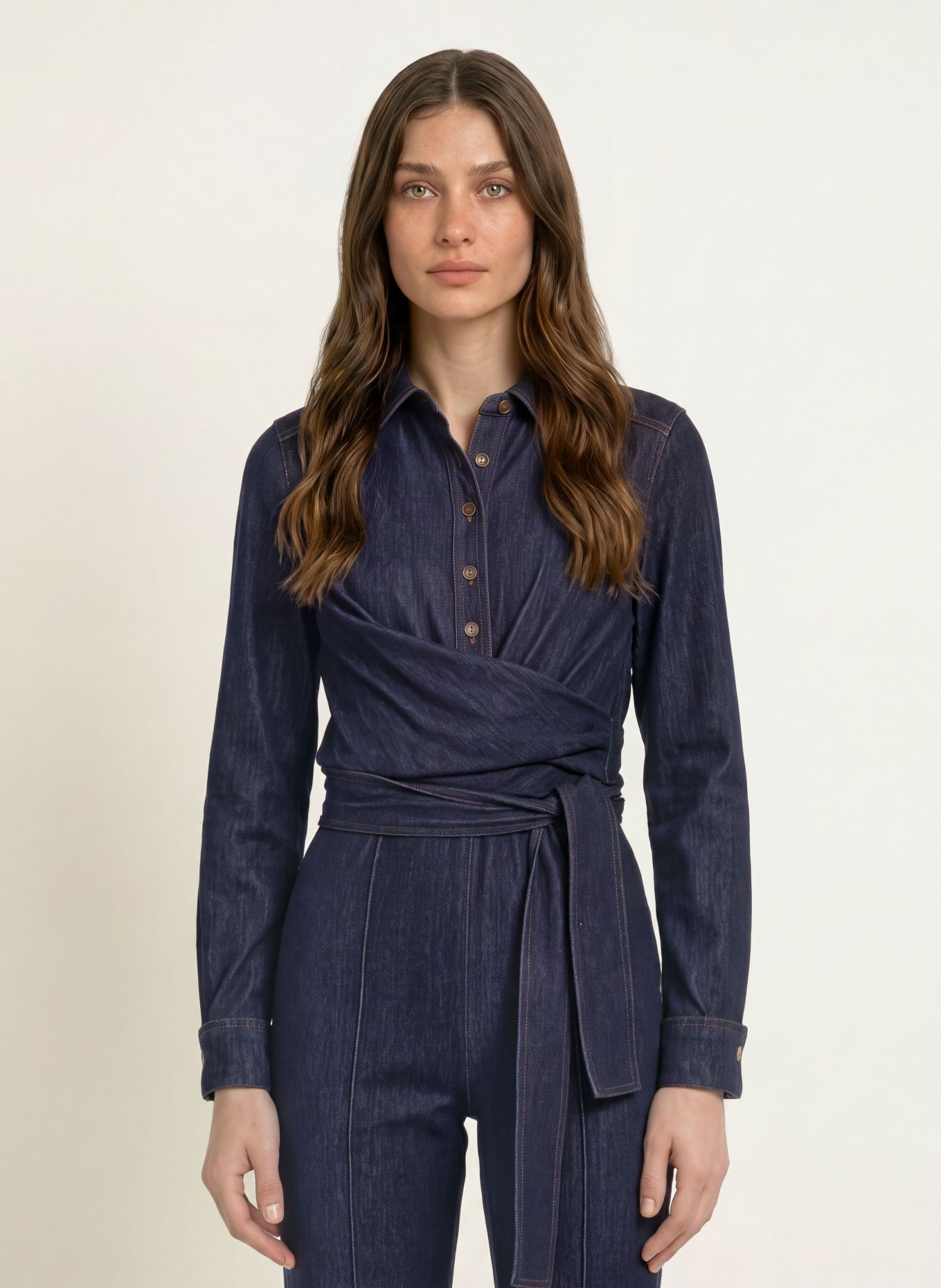 DIANE VON FURSTENBERG Jeans-Jumpsuit MICHELE: DONKERBLAUW