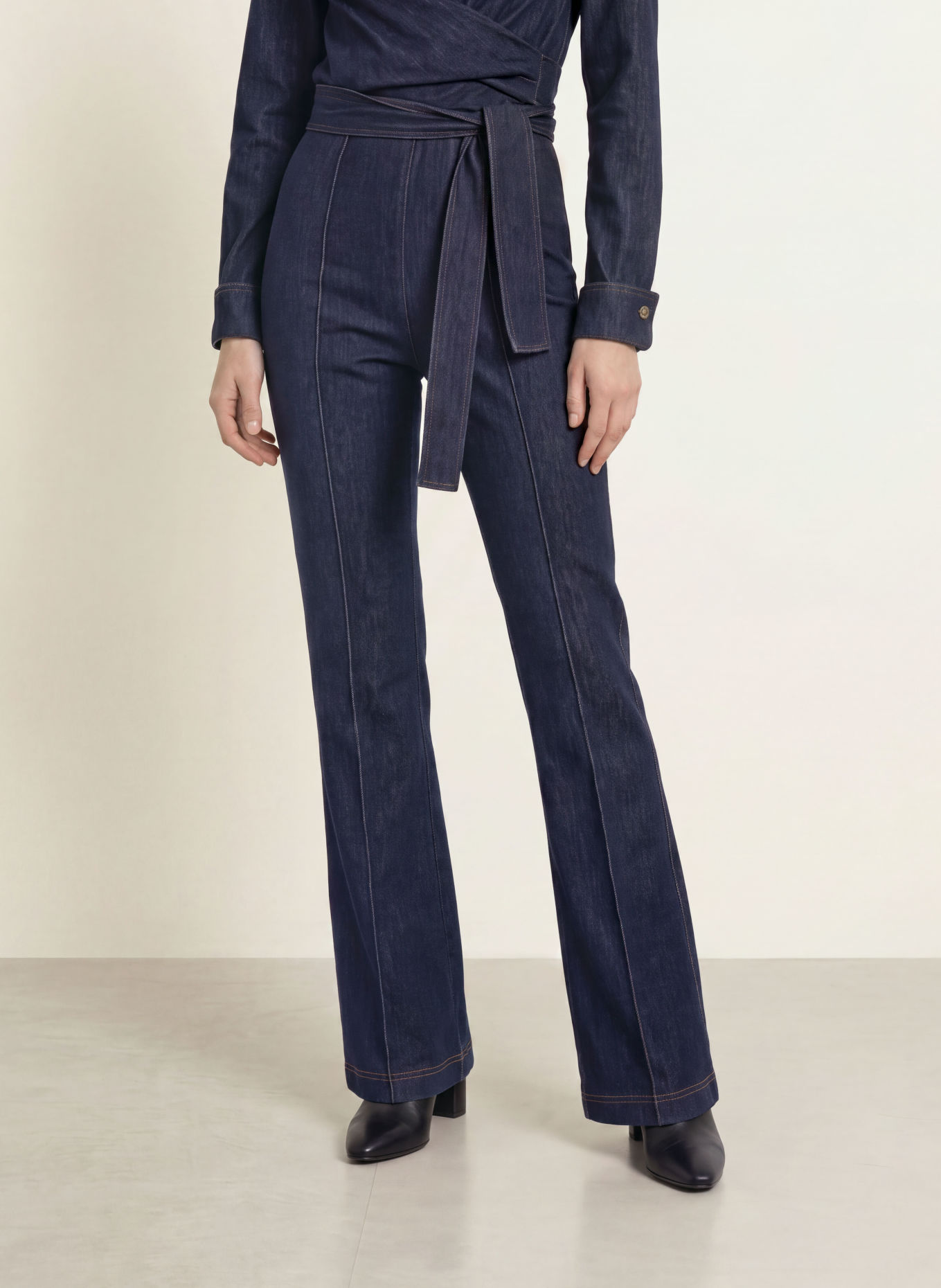 DIANE VON FURSTENBERG Jeans-Jumpsuit MICHELE: DONKERBLAUW