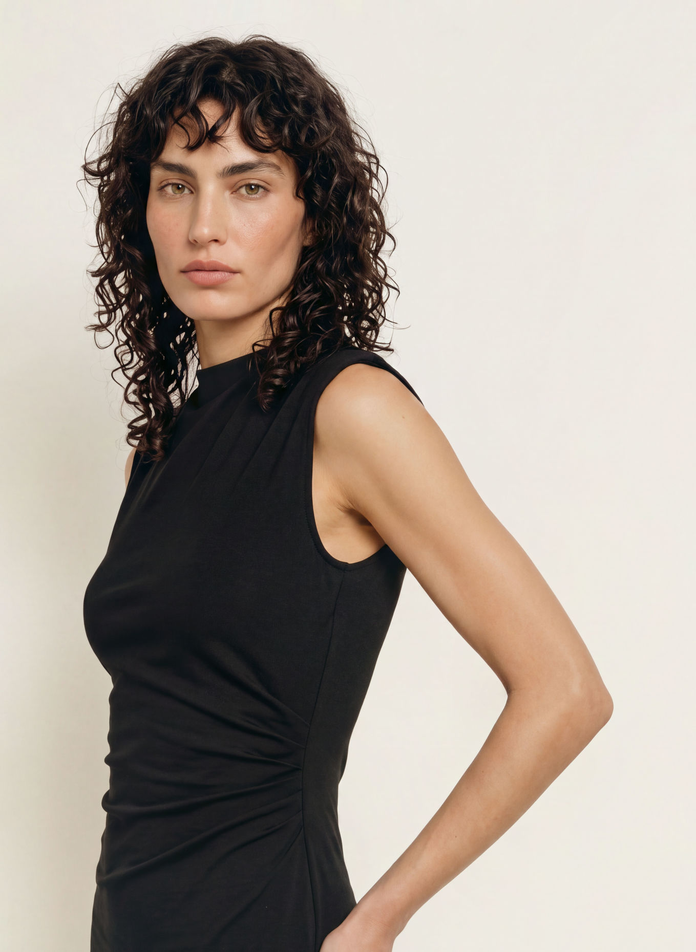 DIANE VON FURSTENBERG DARRIUS-etui-jurk van jersey: ZWART