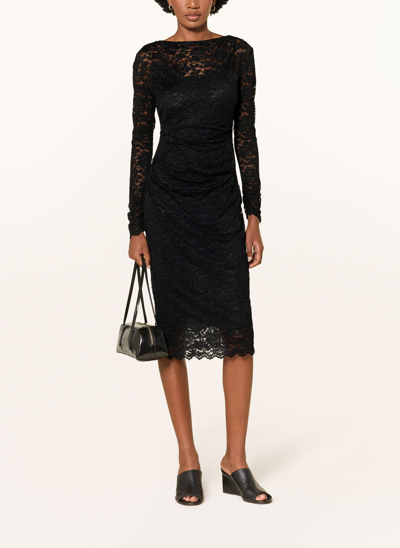 DIANE VON FURSTENBERG Spitzenkleid DARRIUS: SCHWARZ