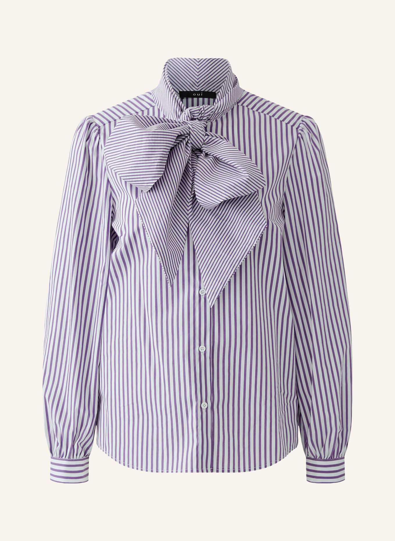 oui Schluppenbluse: LILA / WEISS