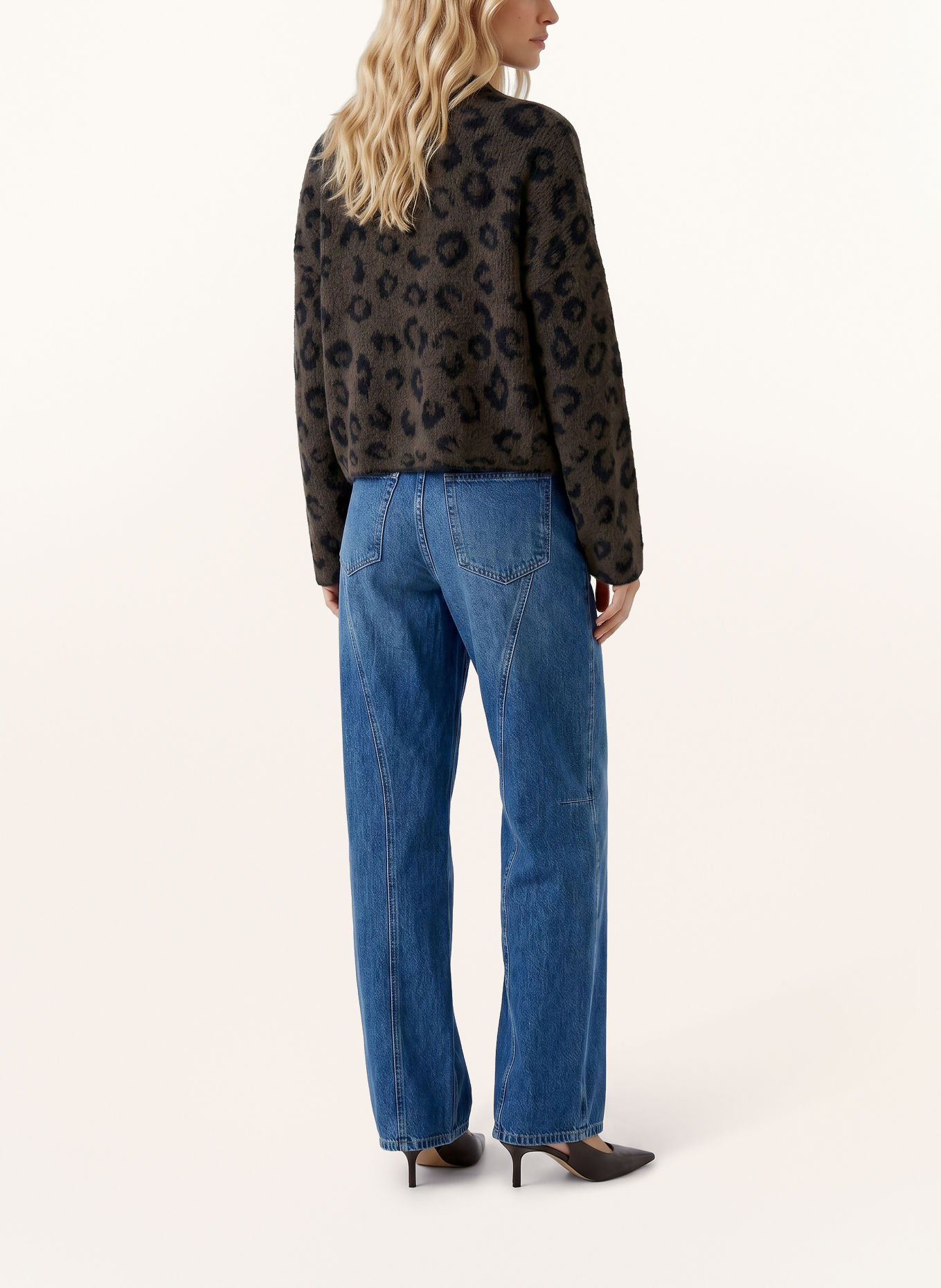 oui Pull: MARRON FONCÉ / GRIS FONCÉ