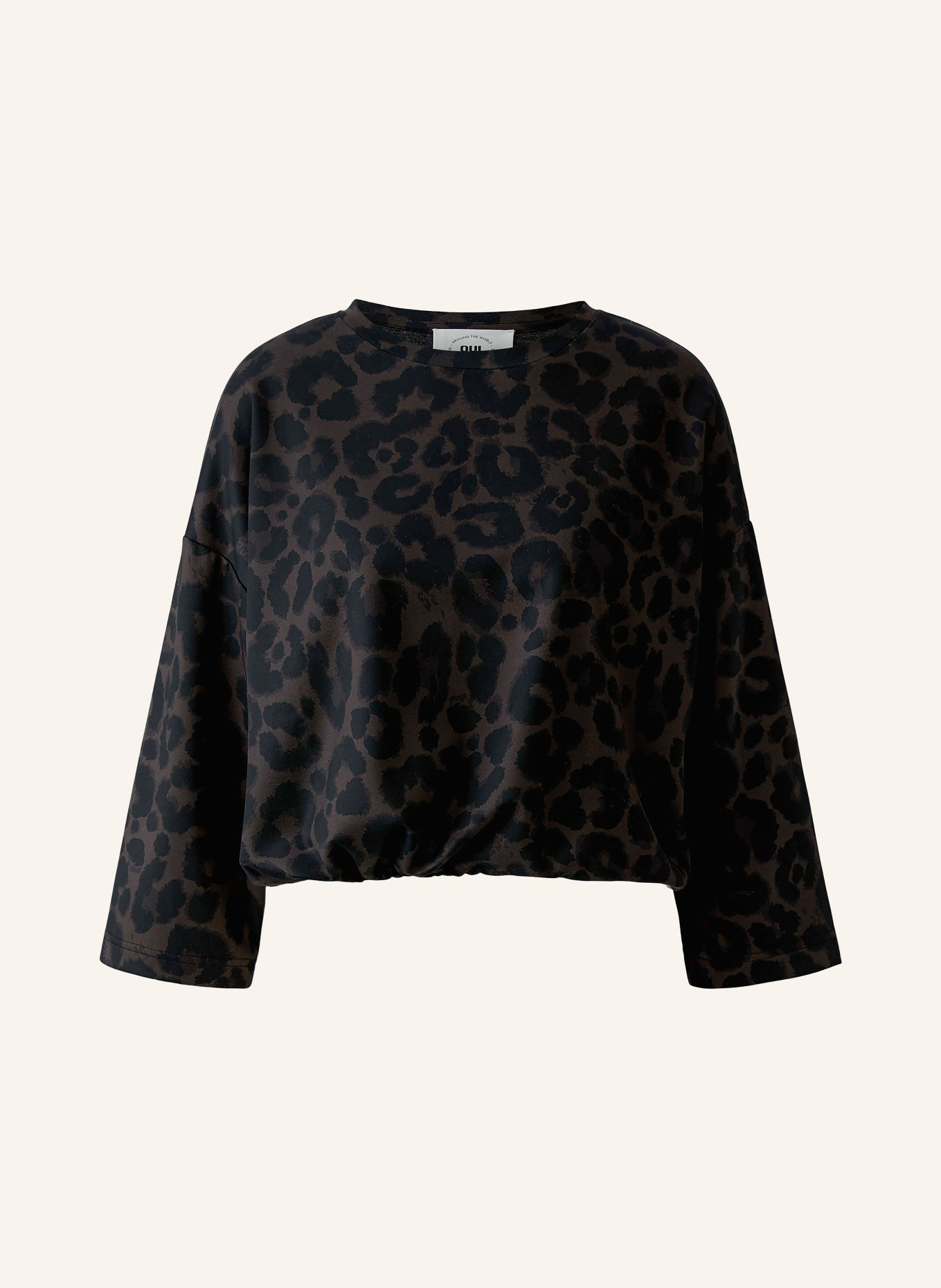 oui Bluza: SZAROBRĄZOWY / CIEMNOBRĄZOWY / CZARNY