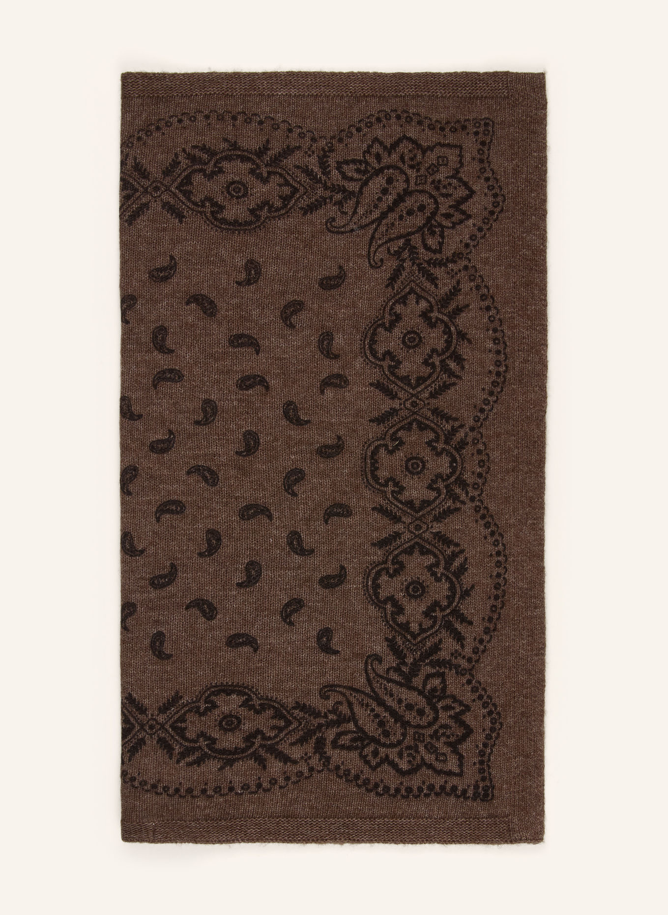 NEO NOIR ADELINA Scarf: DARK BROWN / BLACK