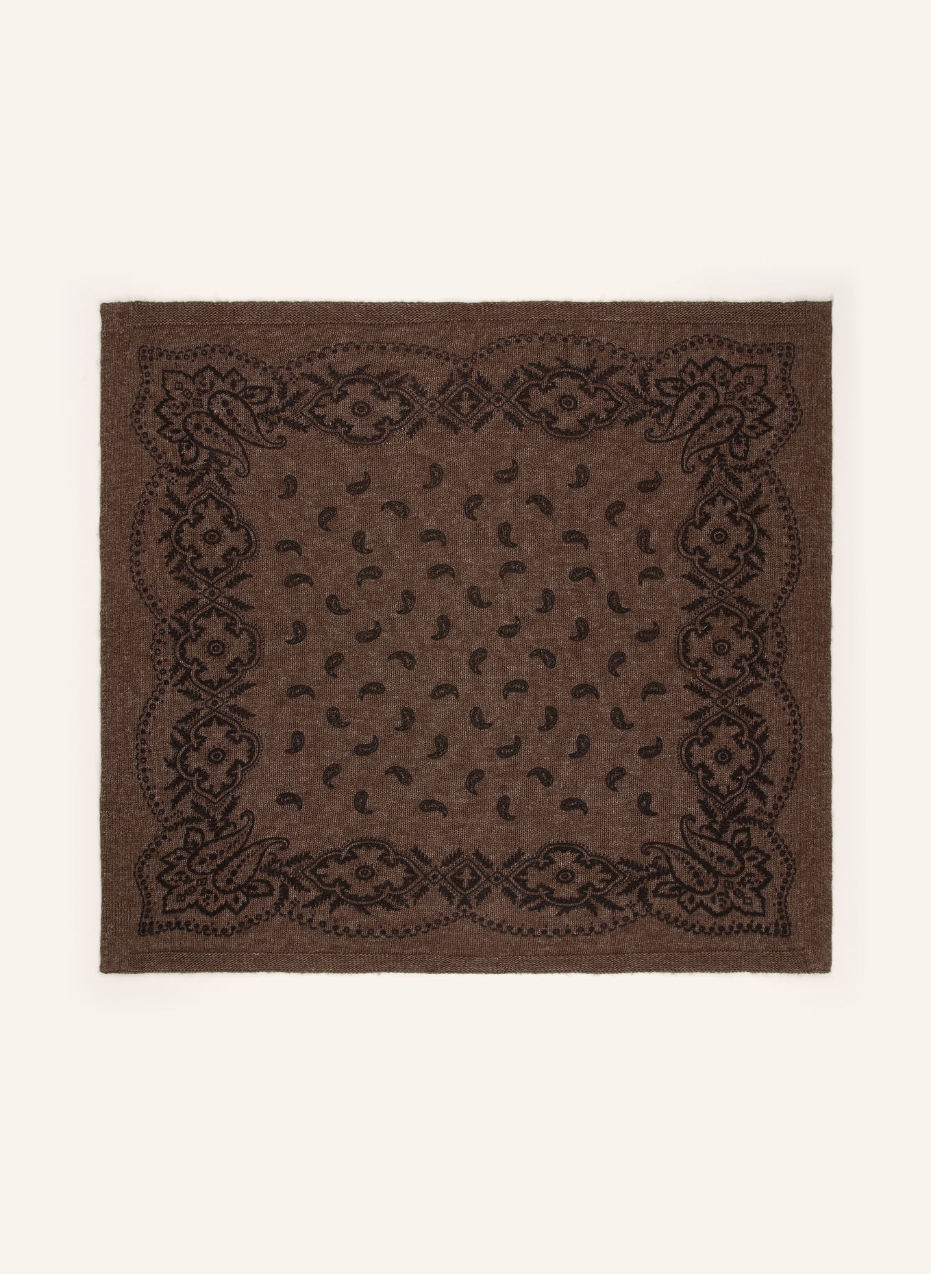 NEO NOIR ADELINA Scarf: DARK BROWN / BLACK