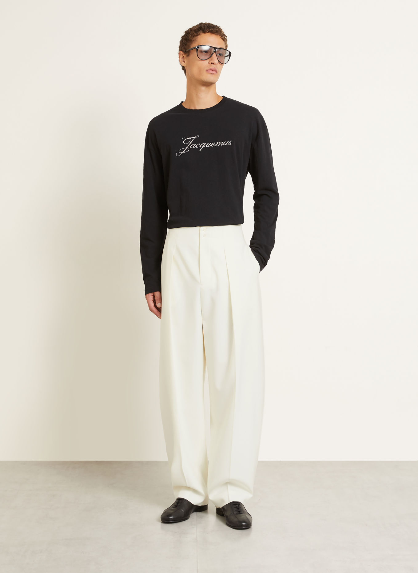 JACQUEMUS Long-sleeve shirt Limited Edition T-Shirt: BLACK
