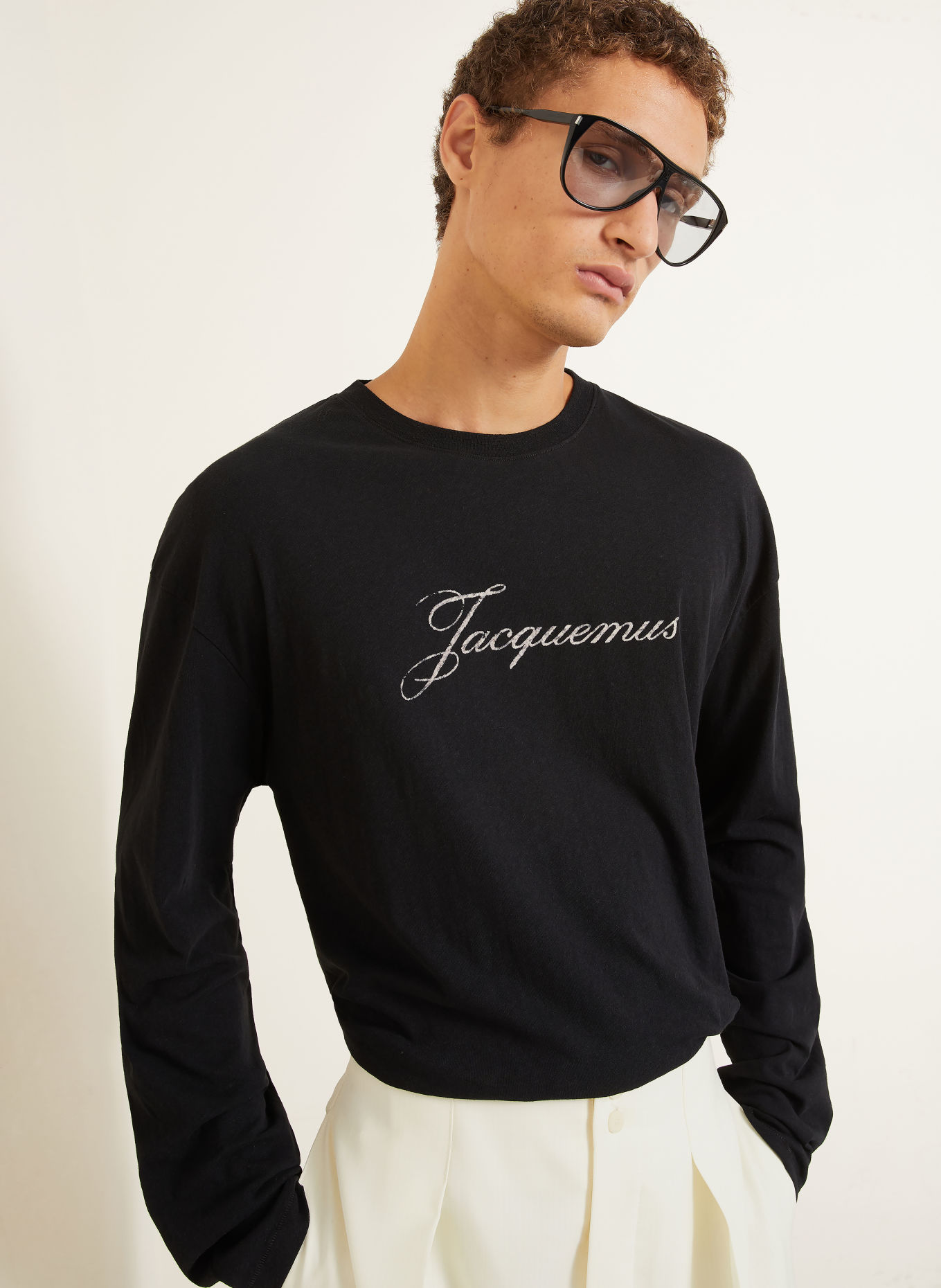 JACQUEMUS Long-sleeve shirt Limited Edition T-Shirt: BLACK