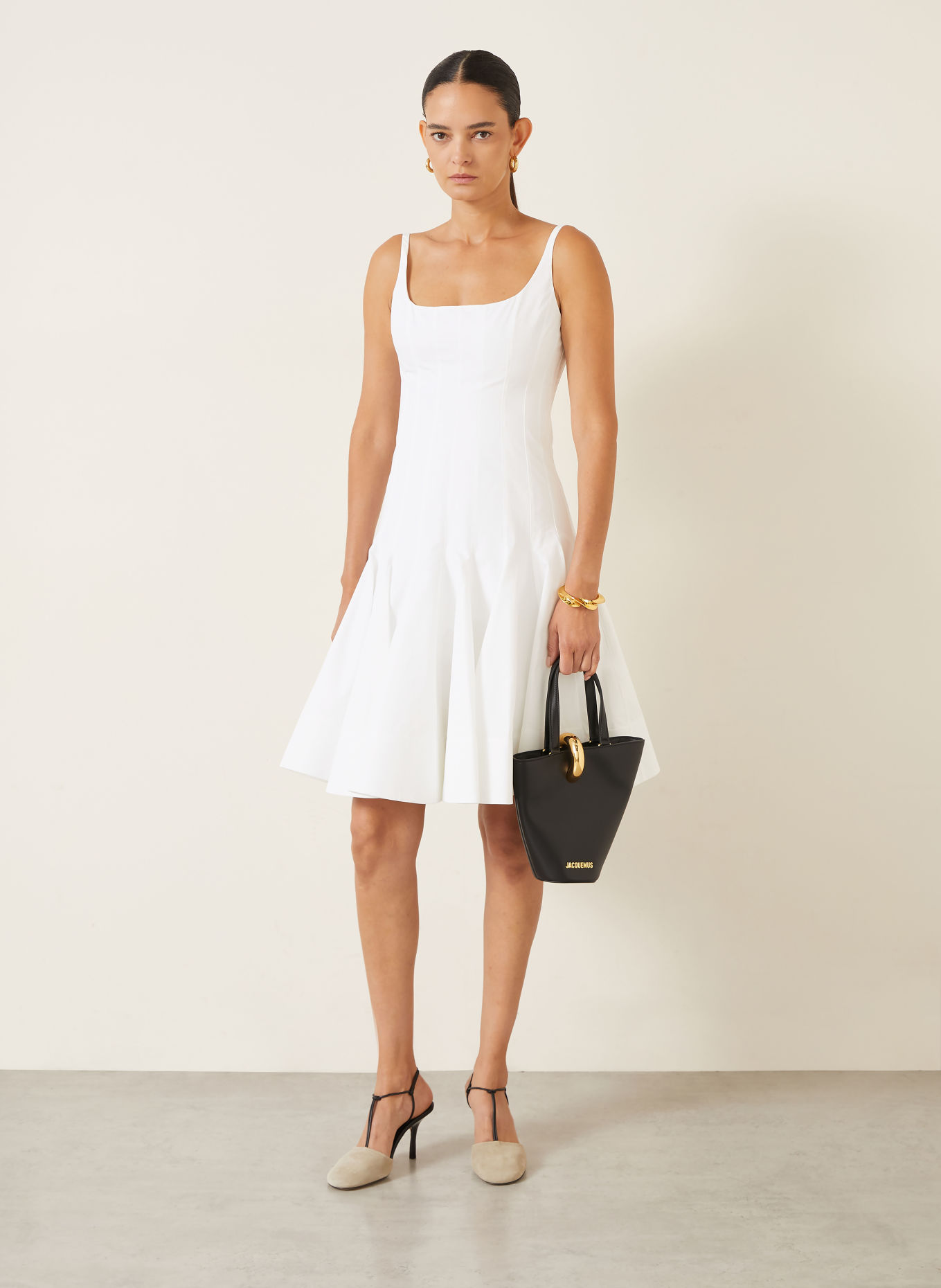 JACQUEMUS Robe LA MINI ROBE AGAVE: BLANC