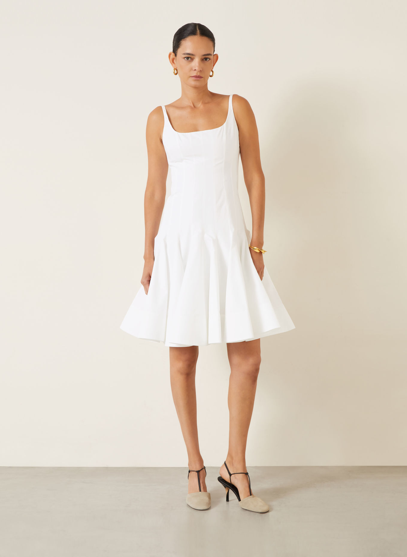 JACQUEMUS Robe LA MINI ROBE AGAVE: BLANC