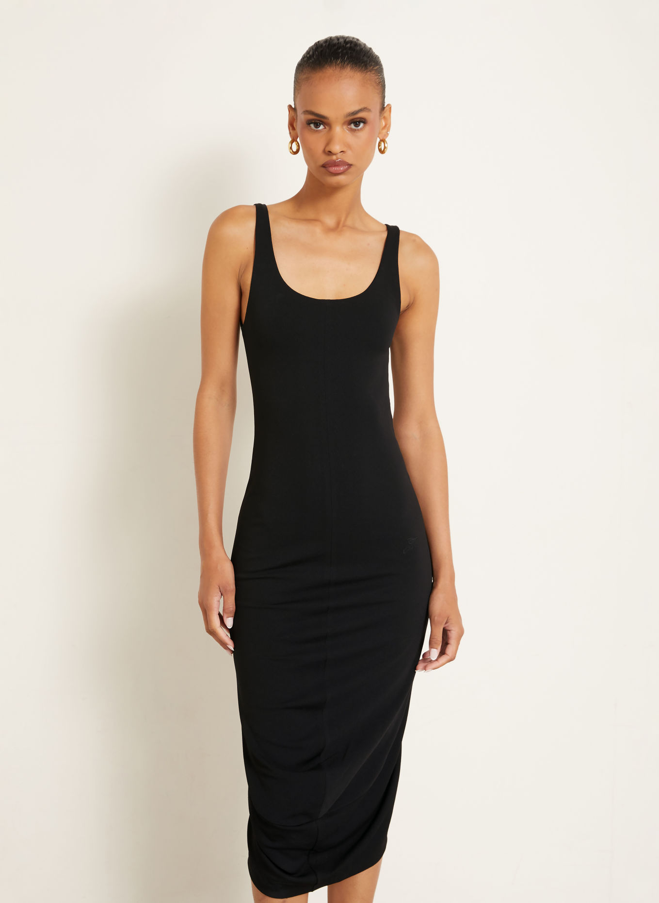 JACQUEMUS Etuikleid LA ROBE REGATA aus Jersey: SCHWARZ
