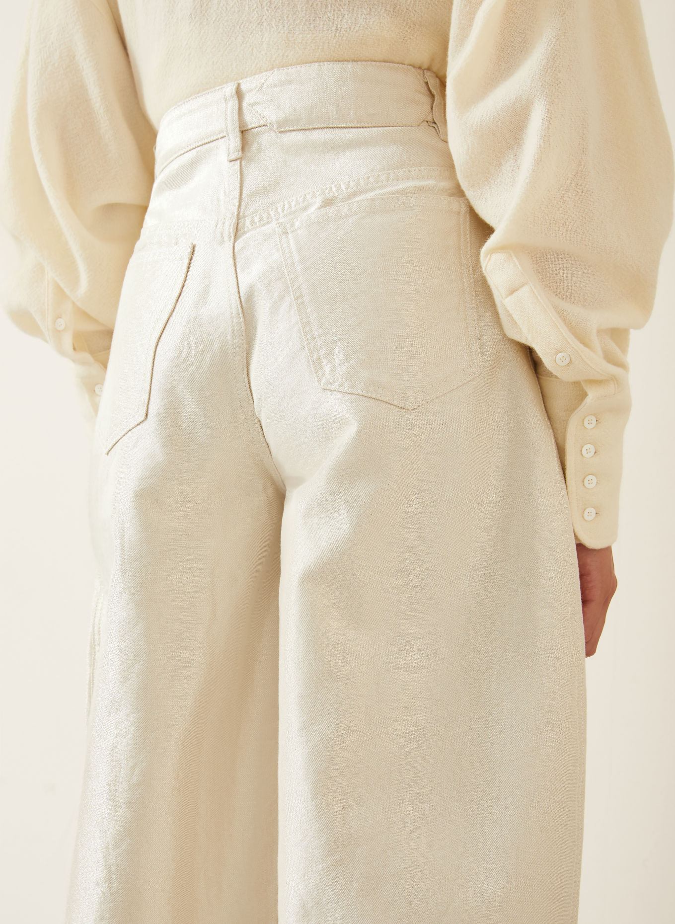 JACQUEMUS Trousers LE DE-NIMES: GOLD