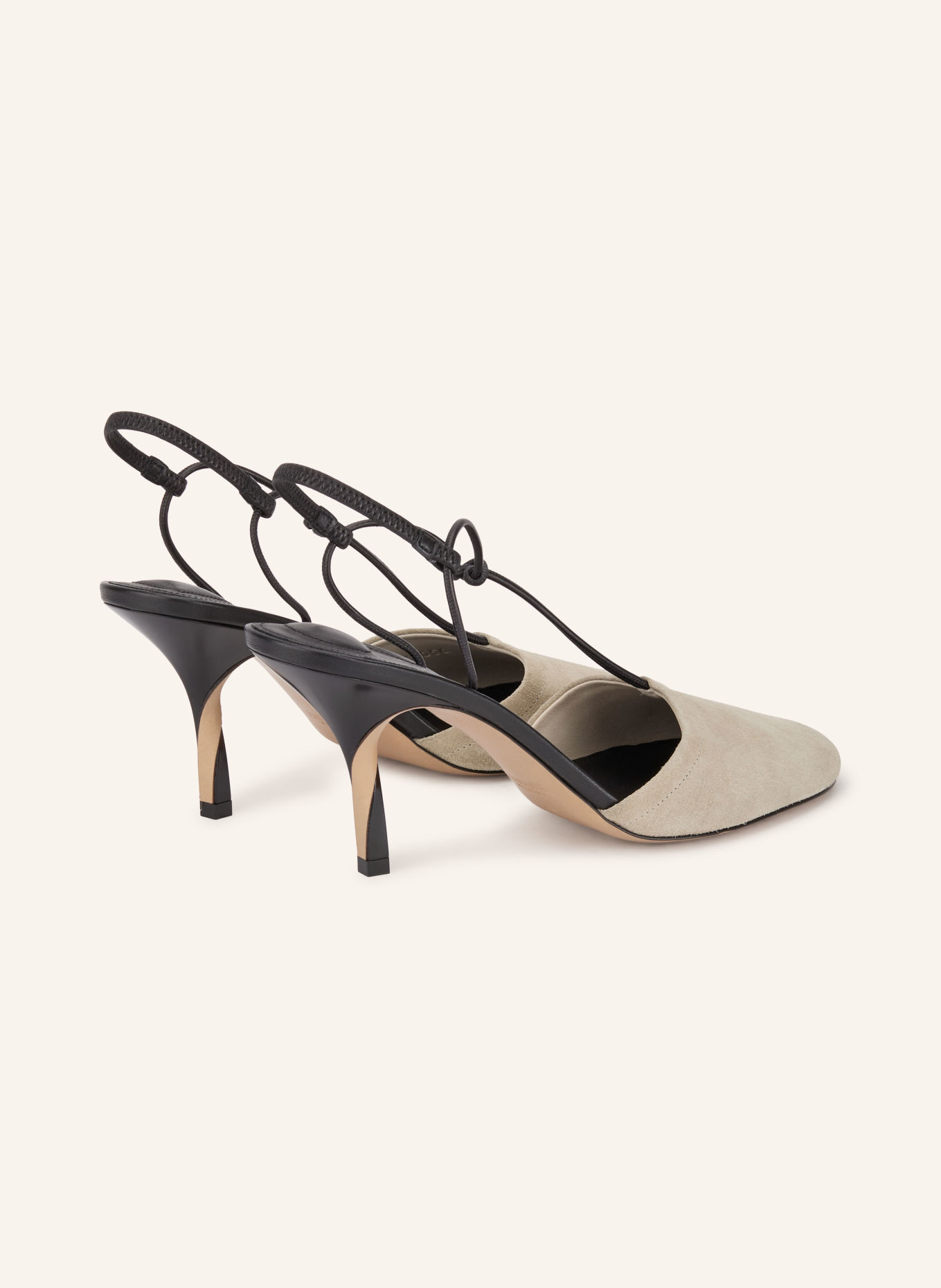 JACQUEMUS Slingpumps LES PINA: BEIGE / SVART
