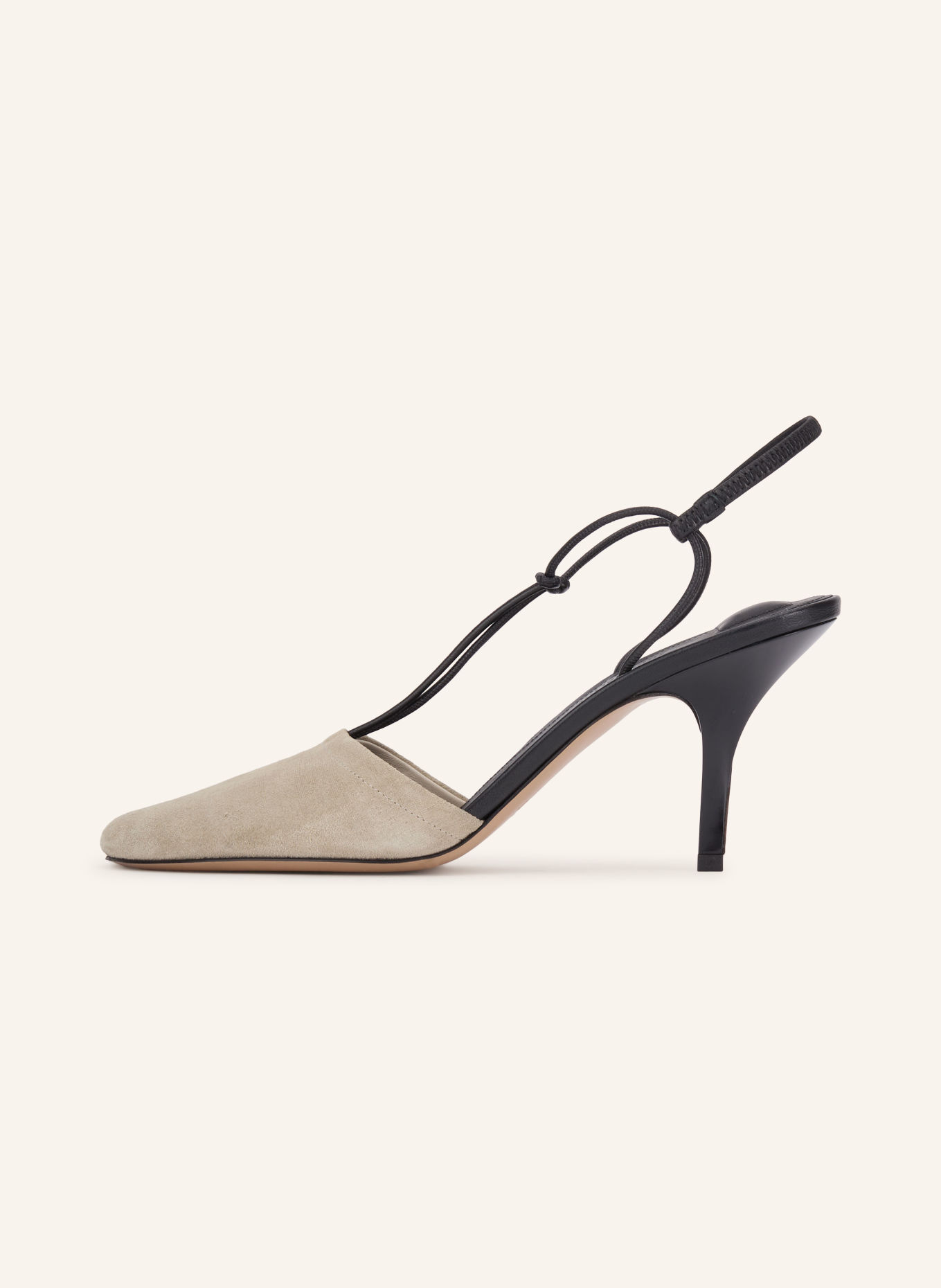 JACQUEMUS Slingpumps LES PINA: BEIGE / SVART