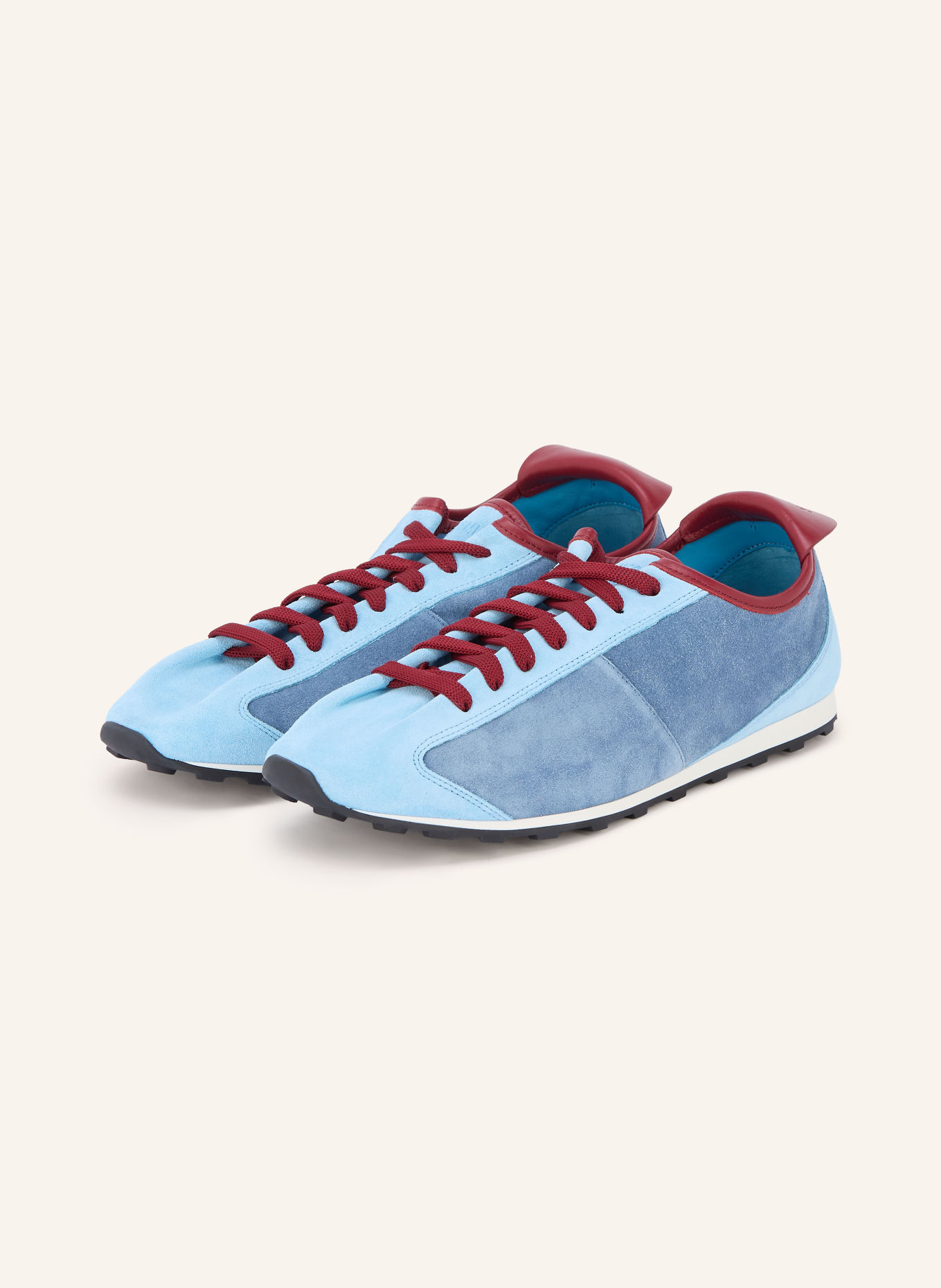 JACQUEMUS Sneaker LES TENNIS: LYSEBLÅ / MØRKERØD / BLÅ