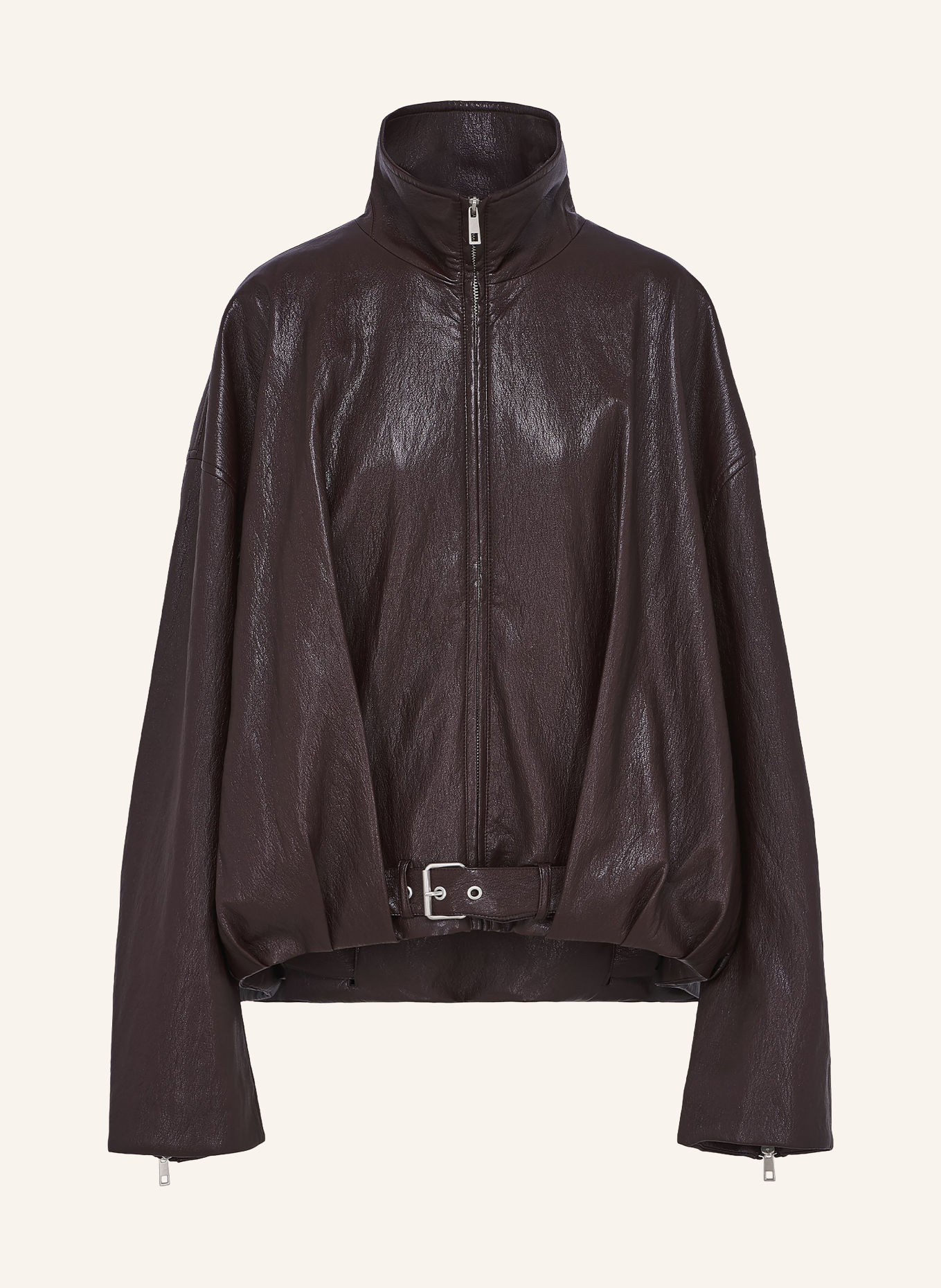 LeGer Studio Jacke CONSTANCE in Lederoptik: DUNKELBRAUN