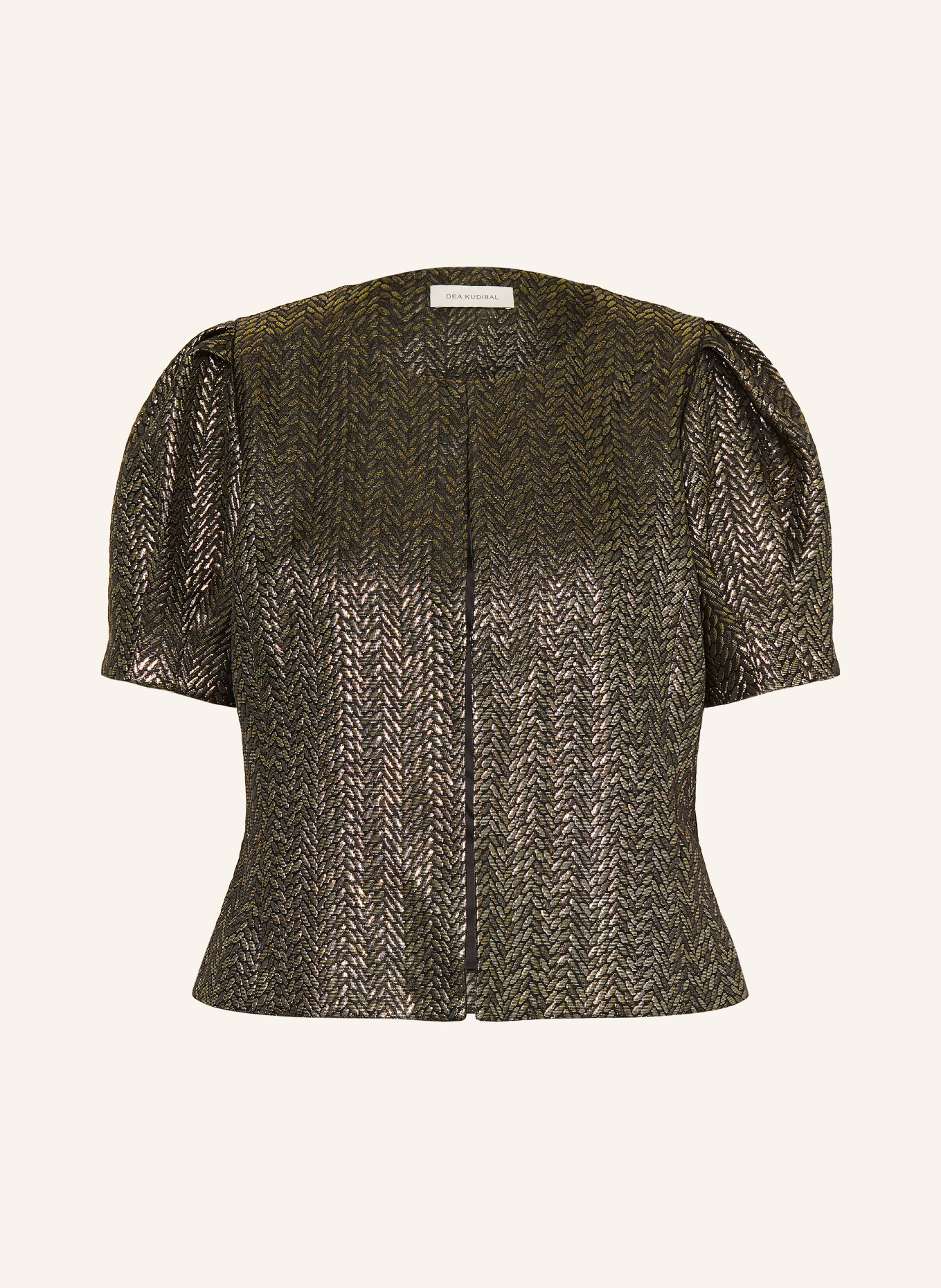 dea kudibal Kastenjacke OLETTADEA mit Glitzergarn: SCHWARZ / GOLD