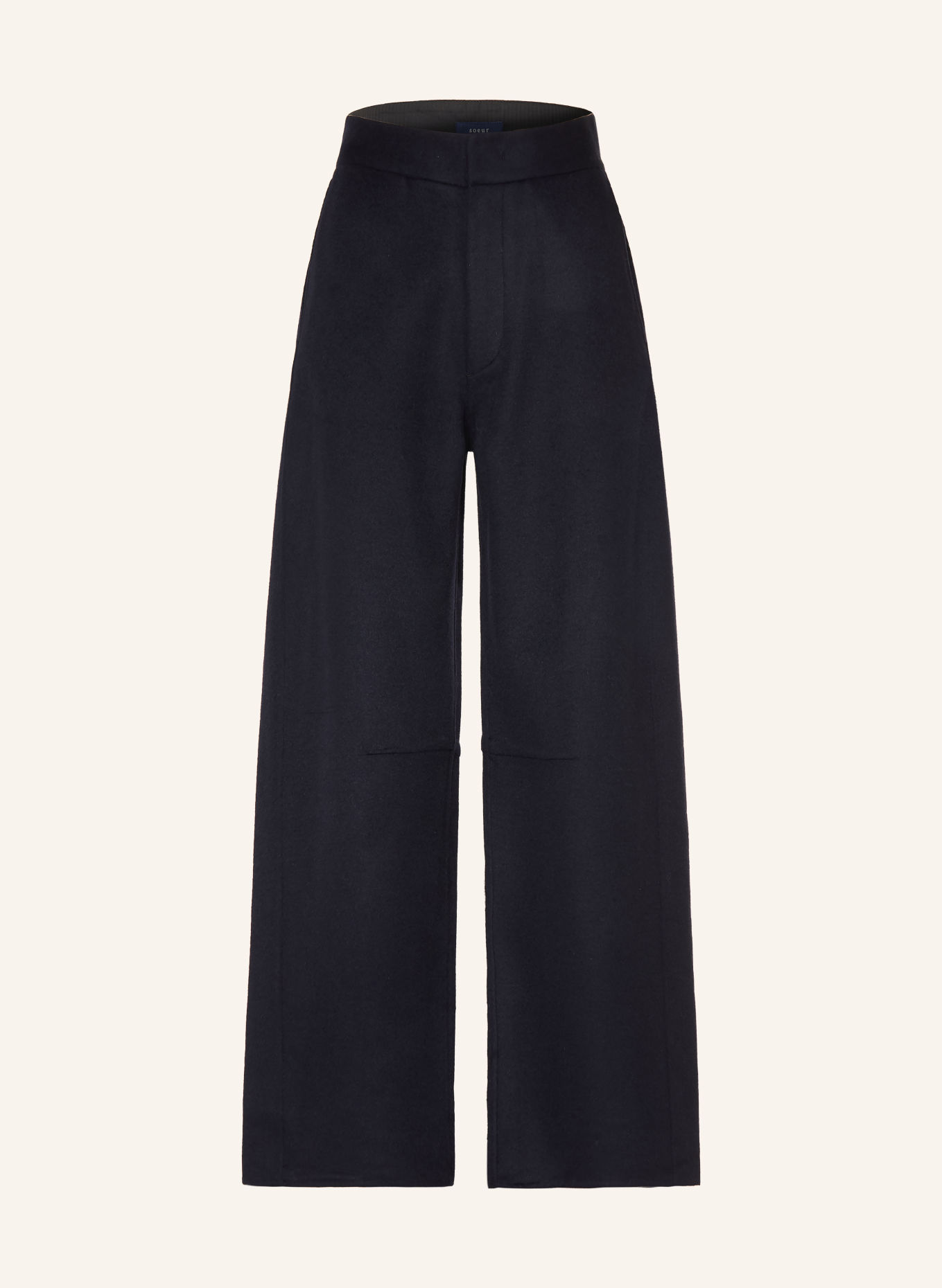 soeur Pantalon palazzo HAWK en flanelle: BLEU FONCÉ
