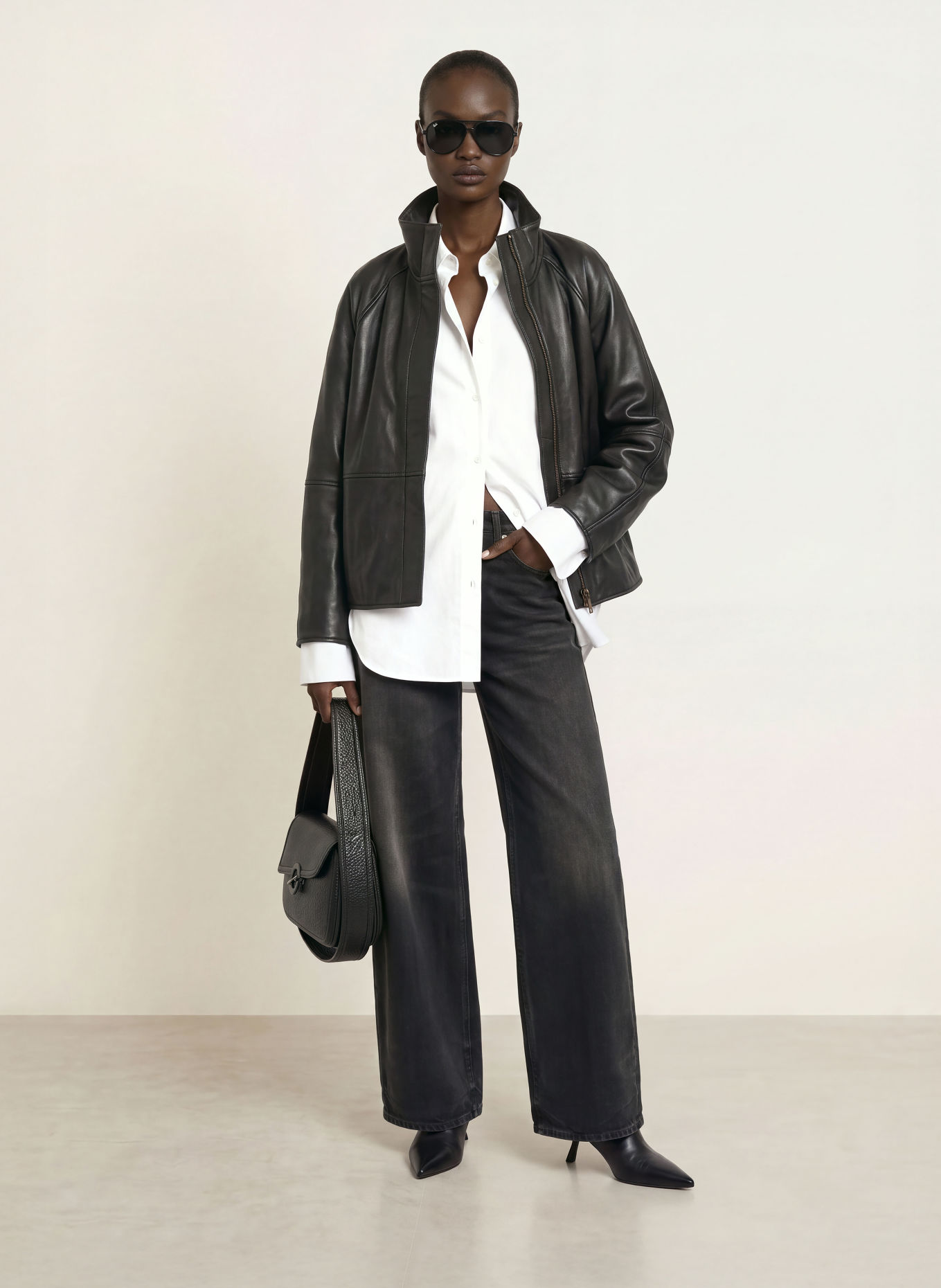 soeur Lederjacke GAMMA: SCHWARZ