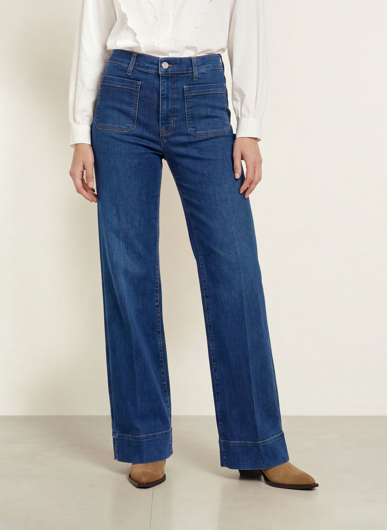 FRAME Jeansy flared LE SLICE: FOLK FOLKLORE