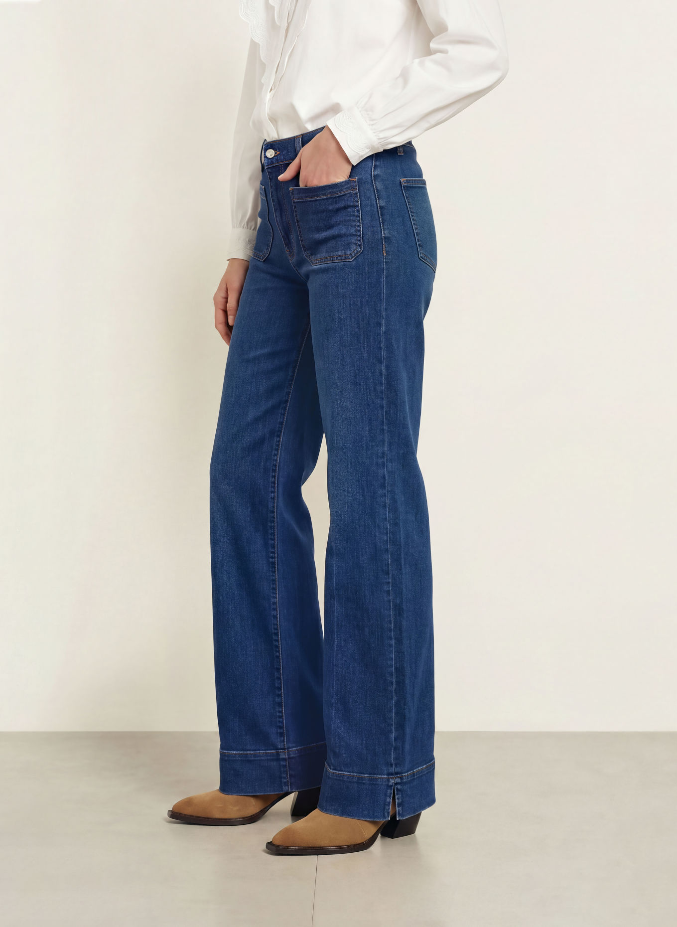 FRAME Jeansy flared LE SLICE: FOLK FOLKLORE