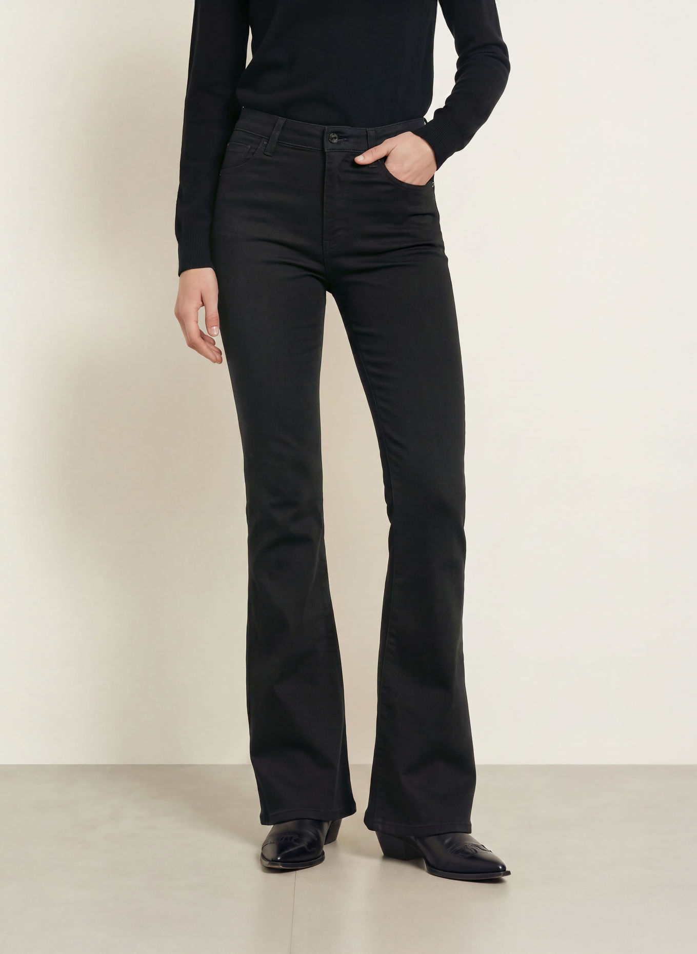 FRAME Flared jeans THE FLARE: BLK BLACK