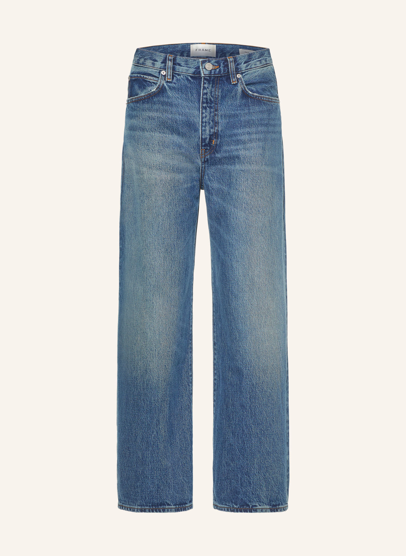 FRAME Wide Leg Jeans THE BOW CROP: SNDW SOUNDWAVE