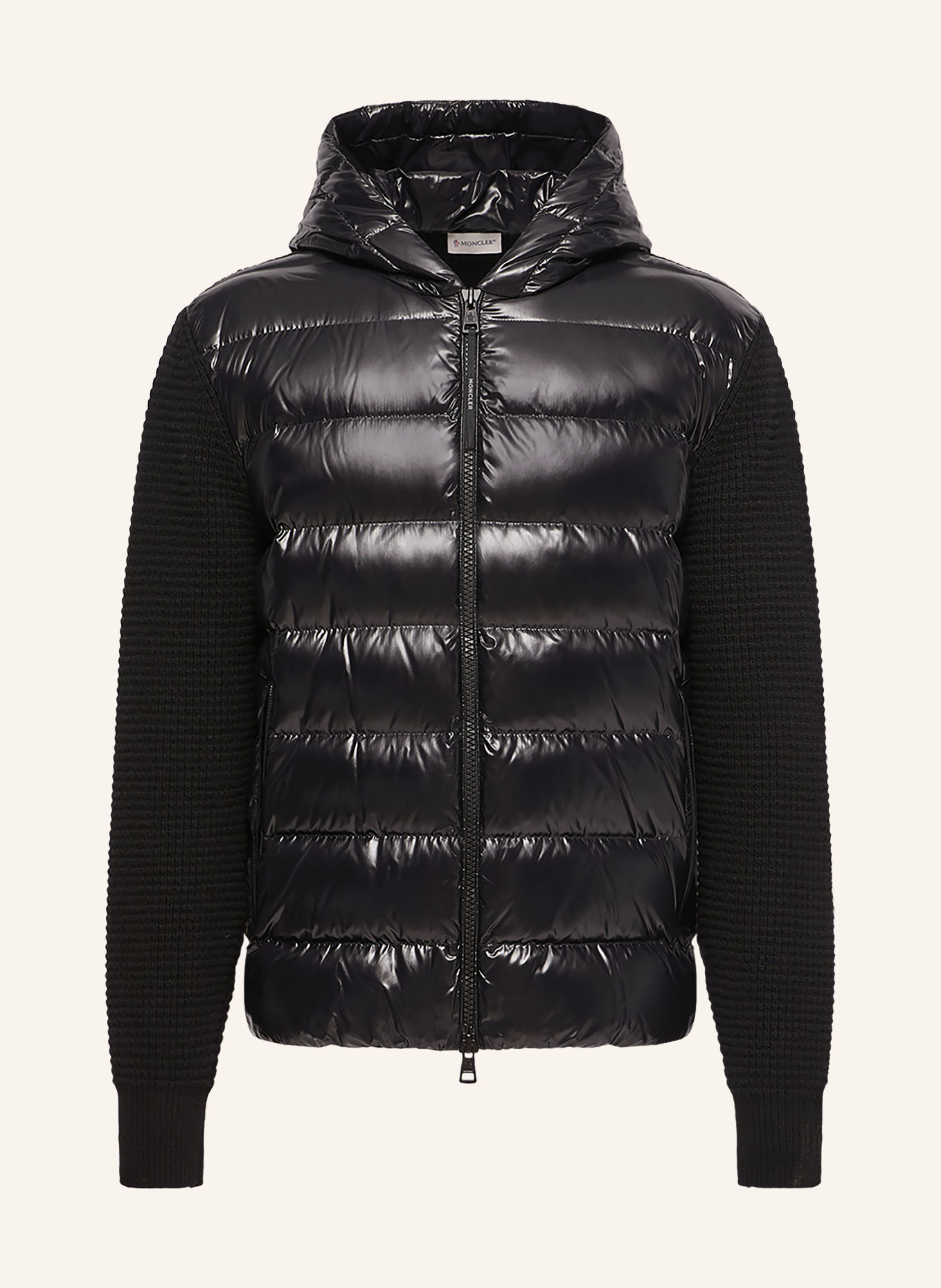 MONCLER Lightweight down jacket in a blend of materials: BLACK
