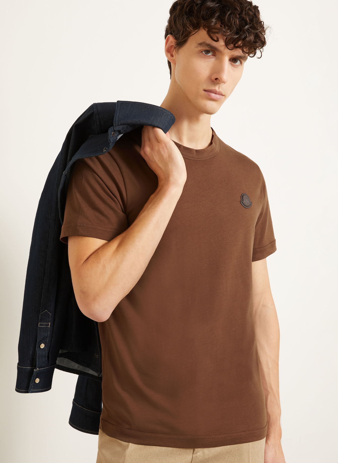 MONCLER T-shirt: BROWN