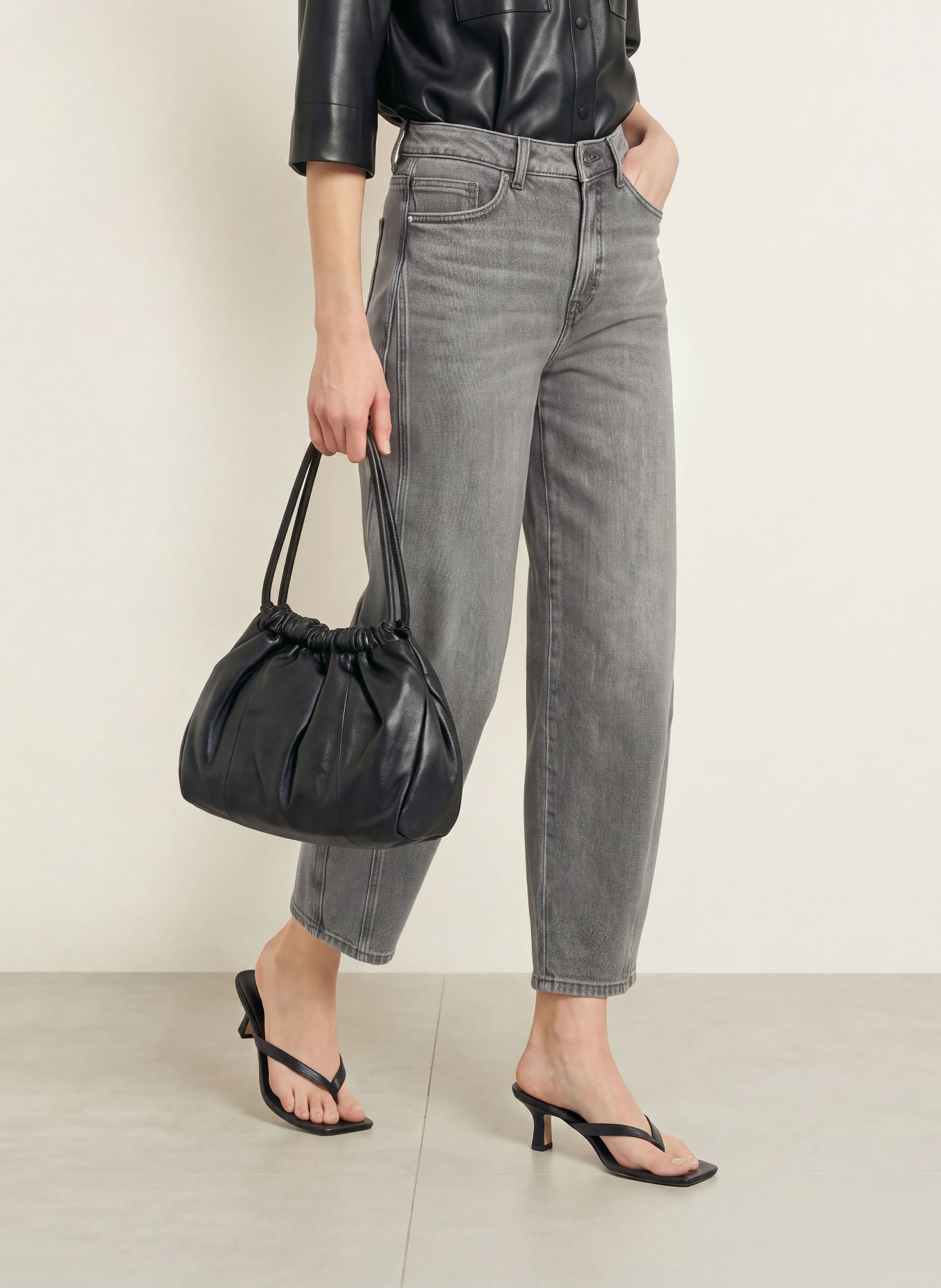 OPUS Barrel Jeans LOLAH: 70404 mid grey